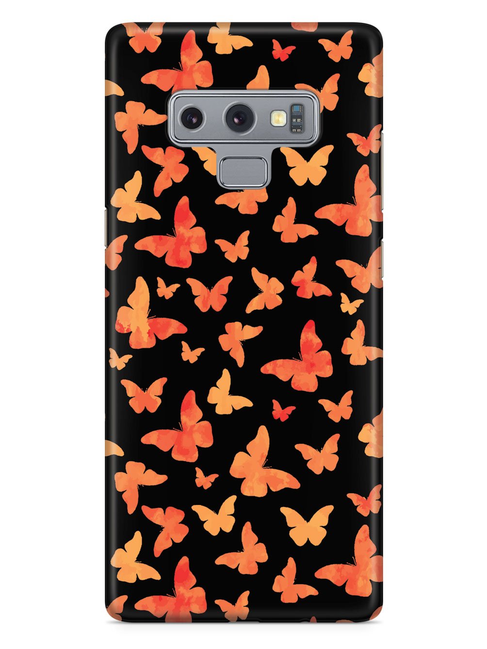 Orange Butterflies - Black Case