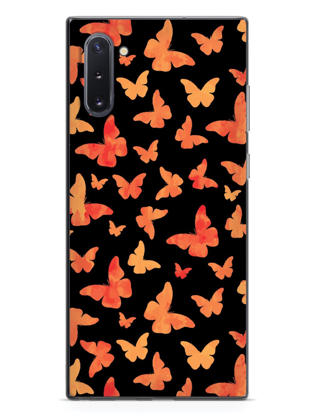 Orange Butterflies - Black Case