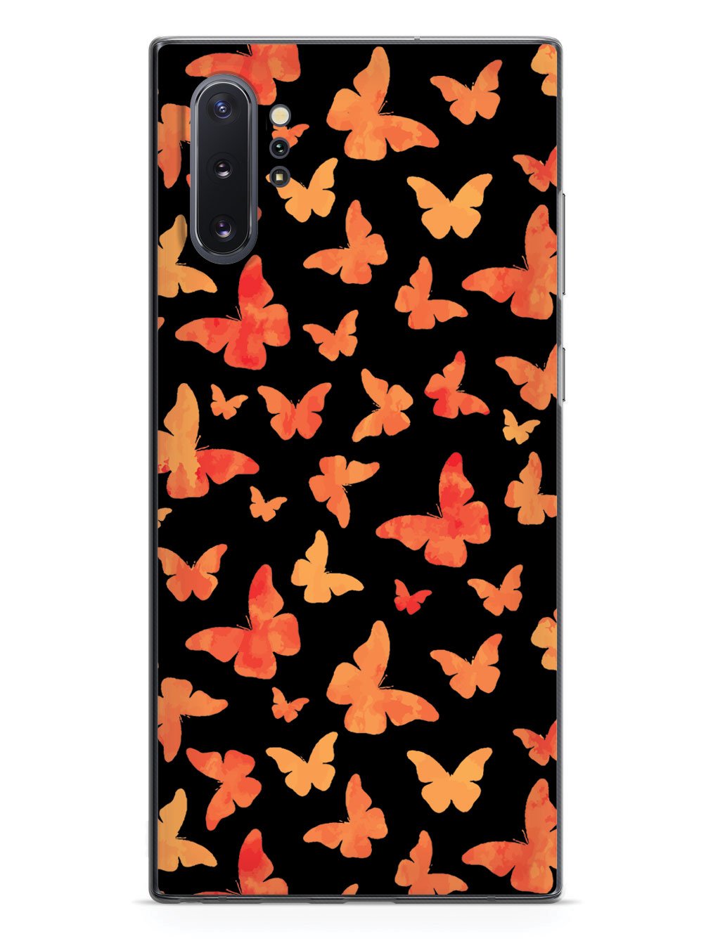 Orange Butterflies - Black Case