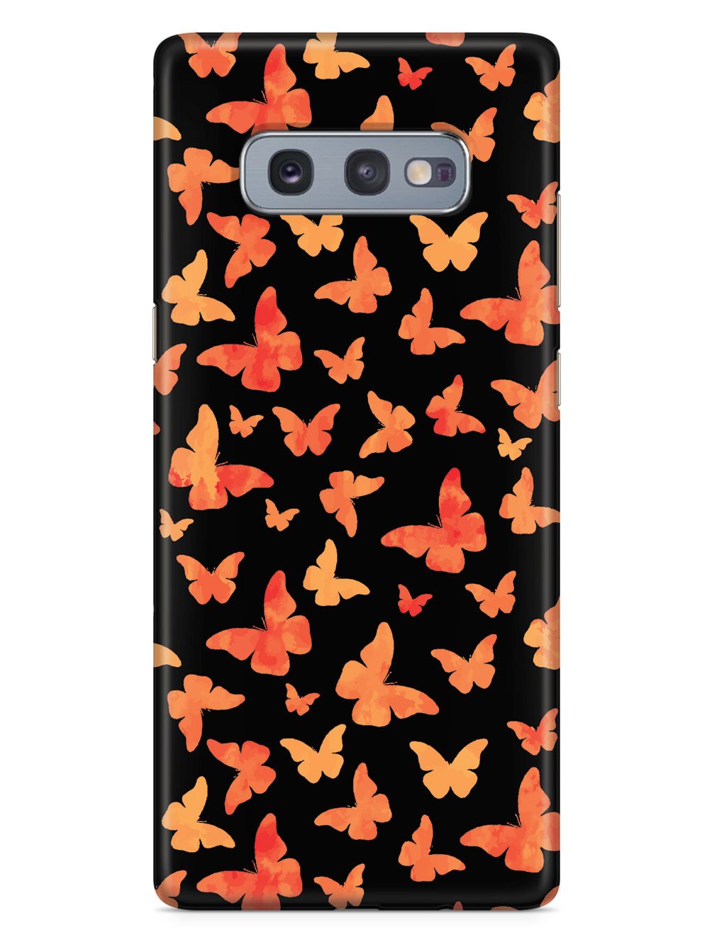 Orange Butterflies - Black Case
