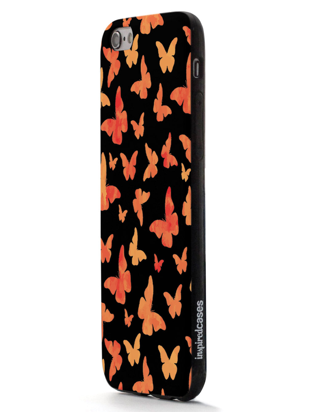 Orange Butterflies - Black Case