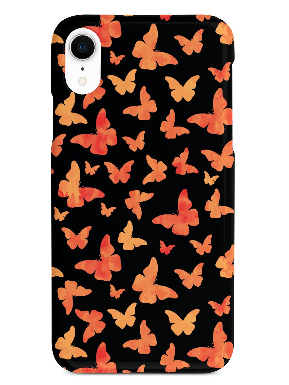 Orange Butterflies - Black Case