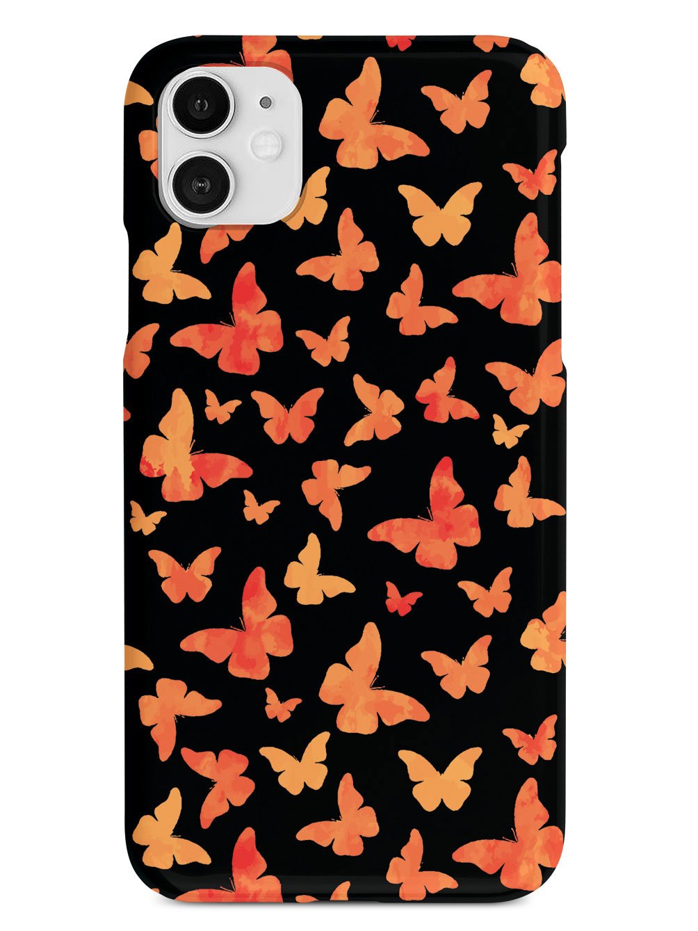 Orange Butterflies - Black Case