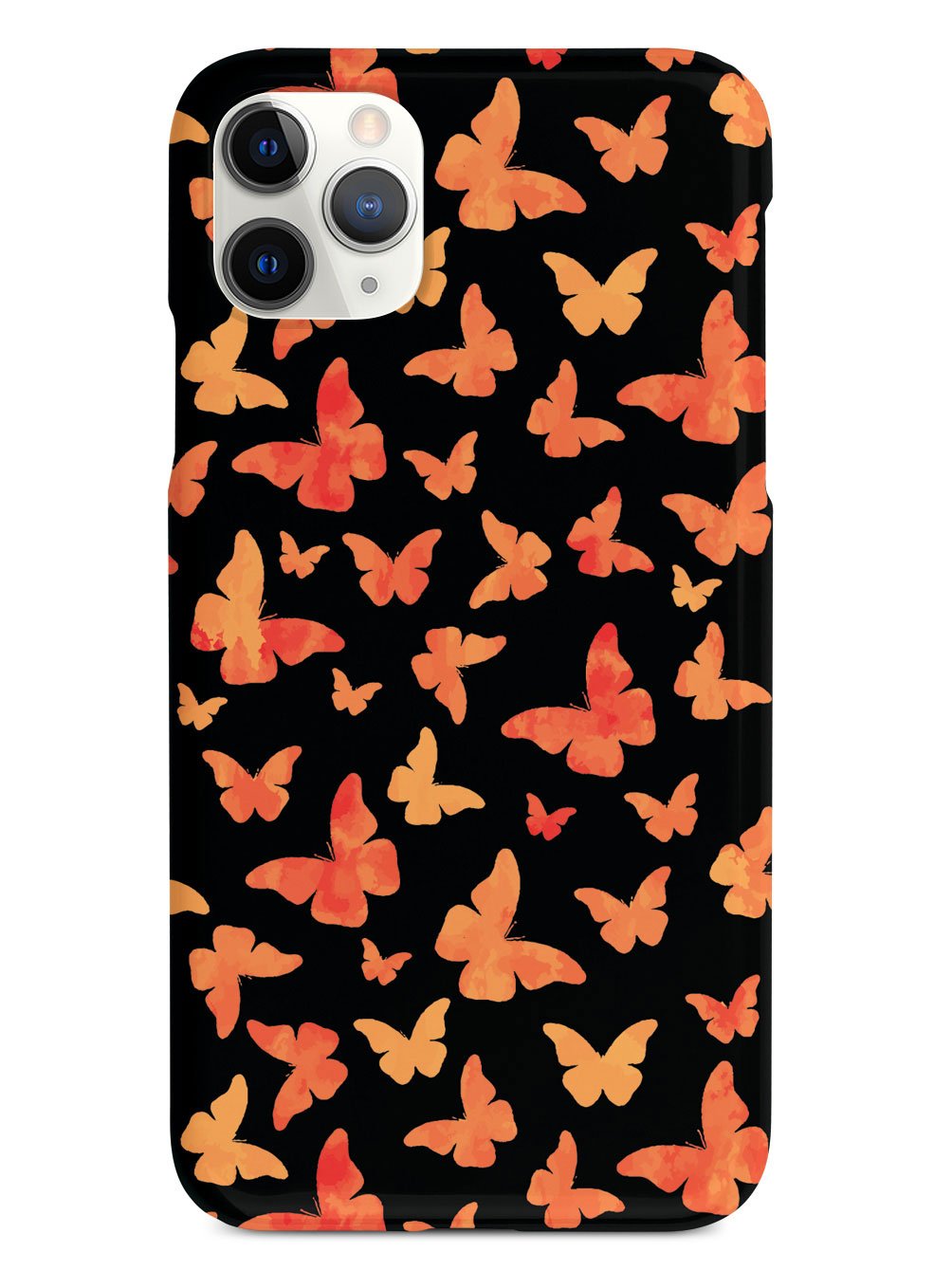 Orange Butterflies - Black Case