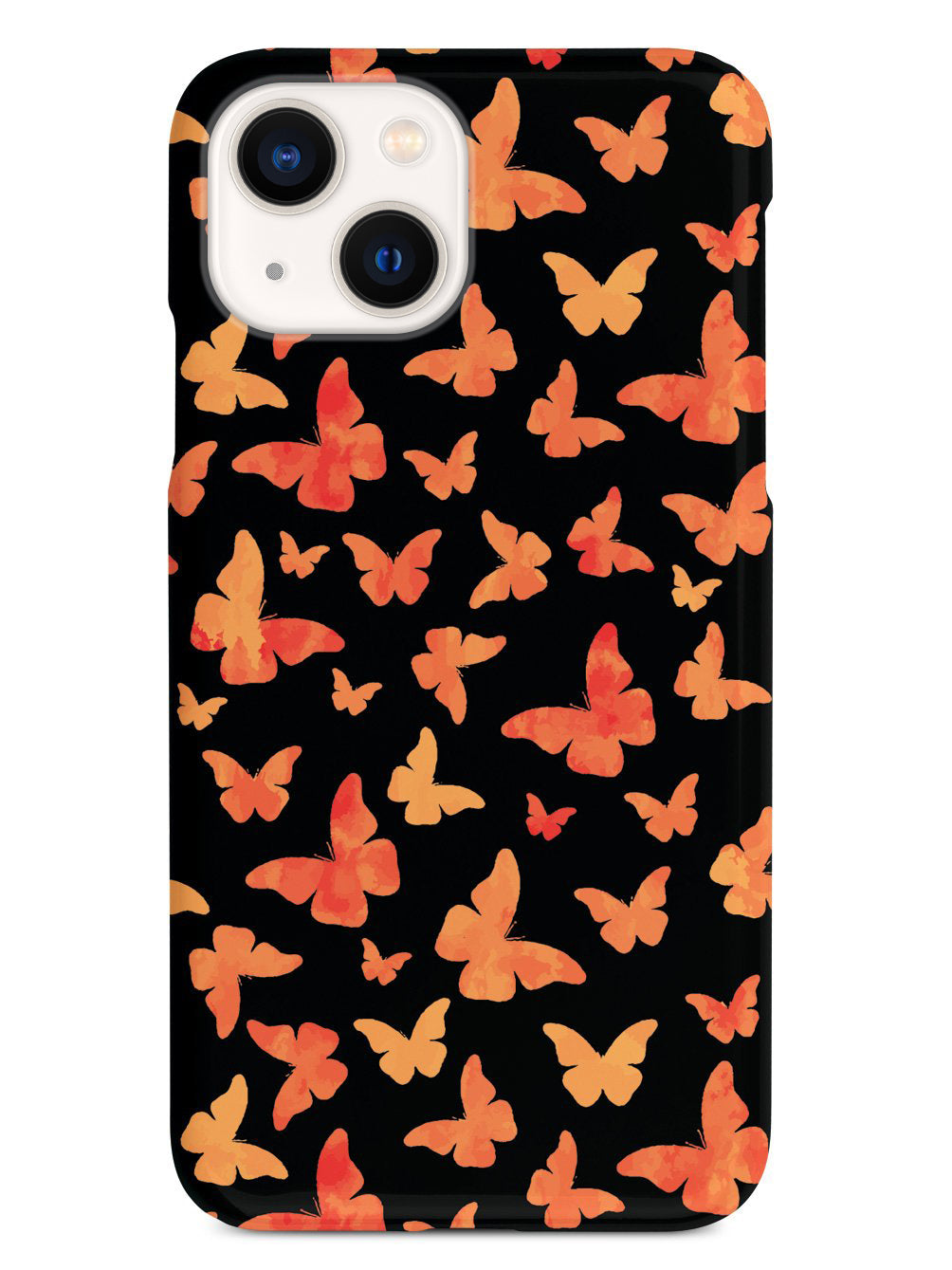 Orange Butterflies - Black Case
