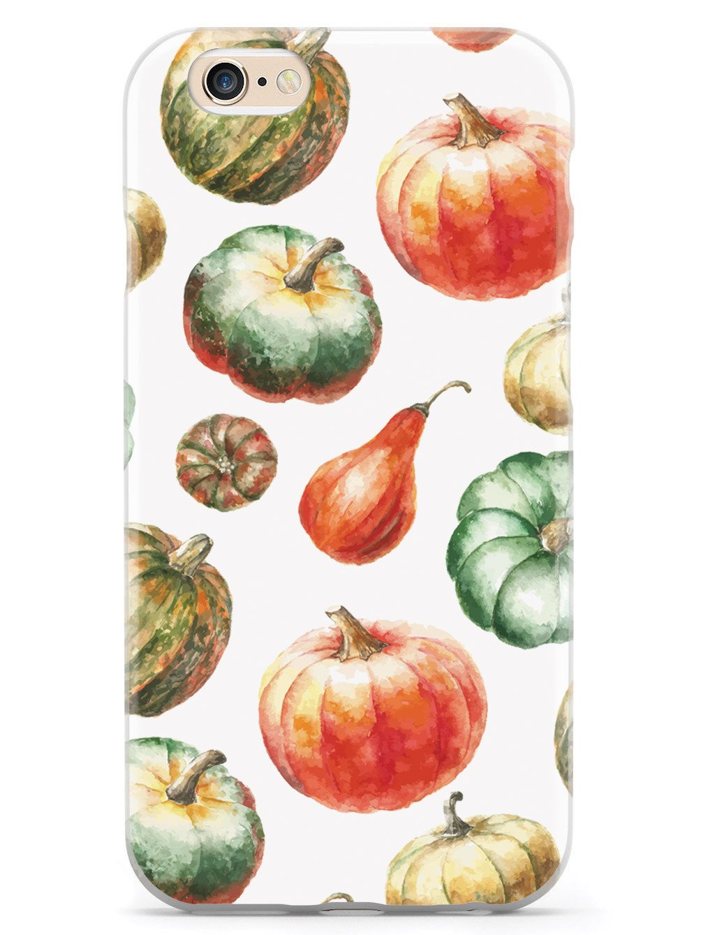 Watercolor Pumpkins - White Case