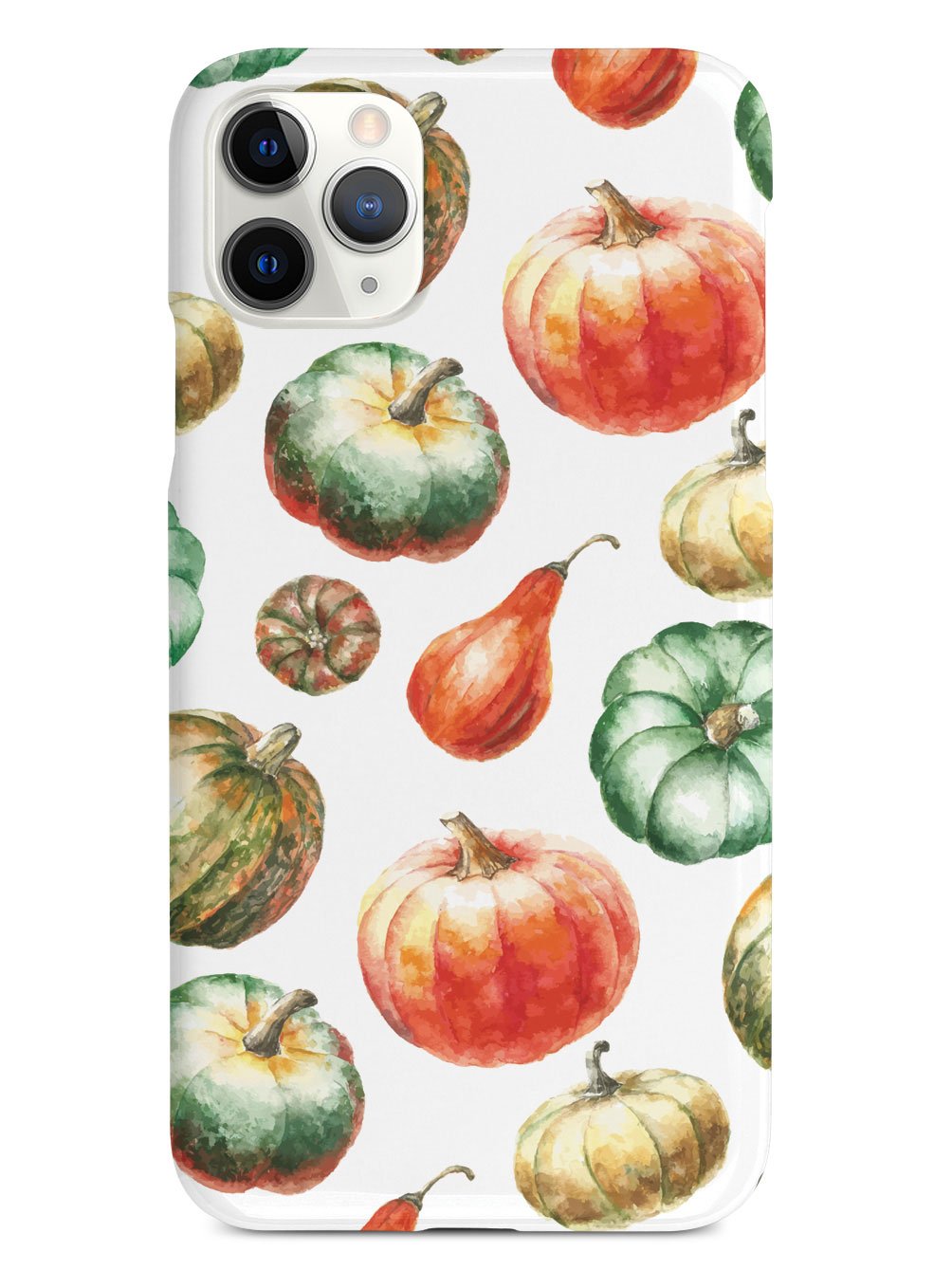 Watercolor Pumpkins - White Case