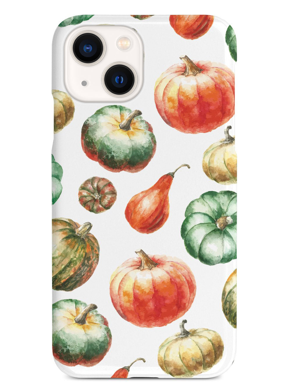 Watercolor Pumpkins - White Case