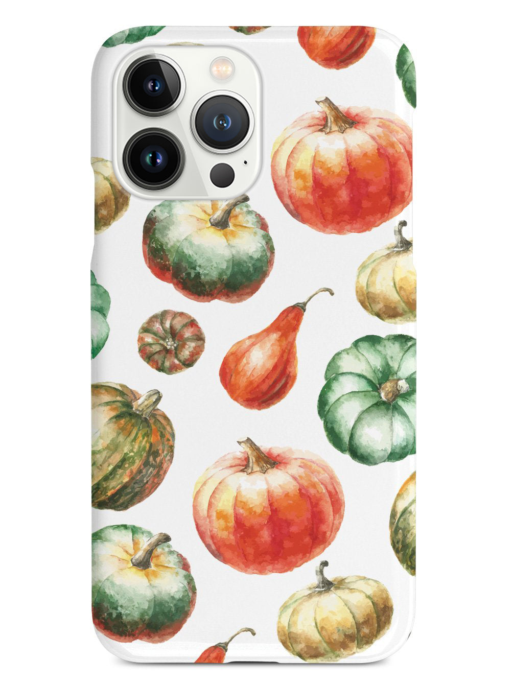 Watercolor Pumpkins - White Case