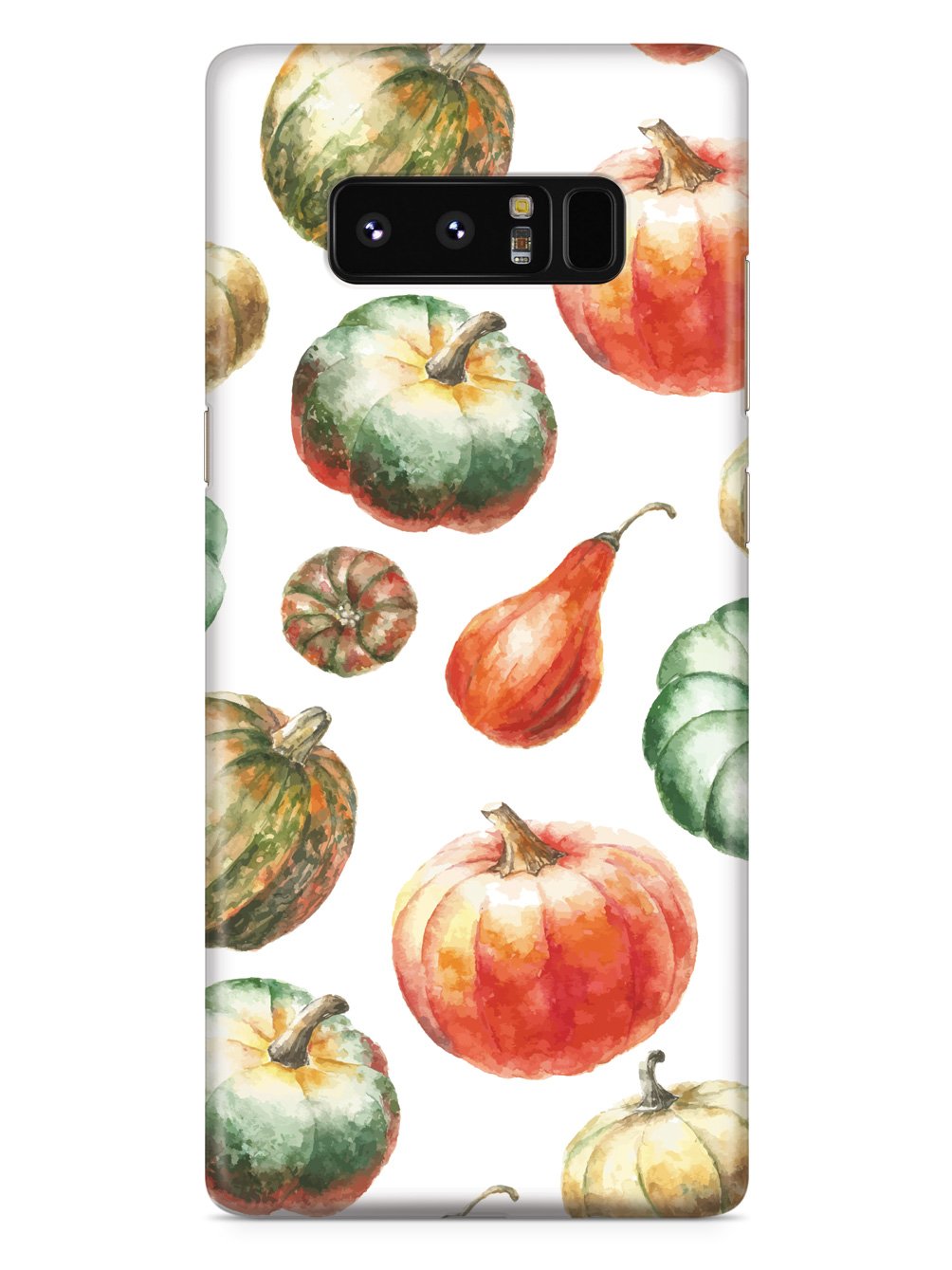 Watercolor Pumpkins - White Case