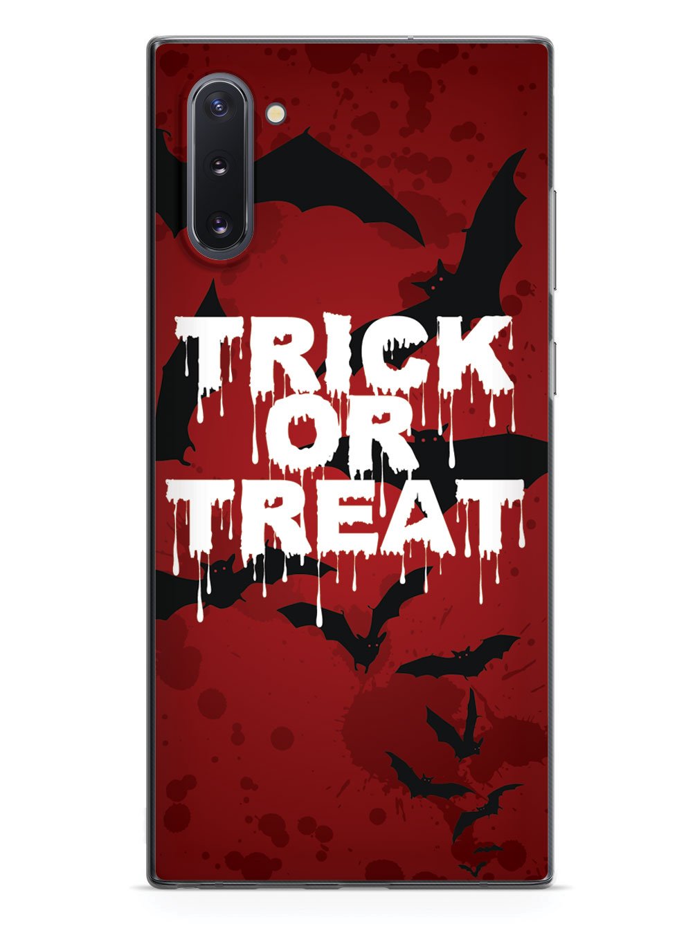 Trick or Treat - Bats in Red Background - Black Case