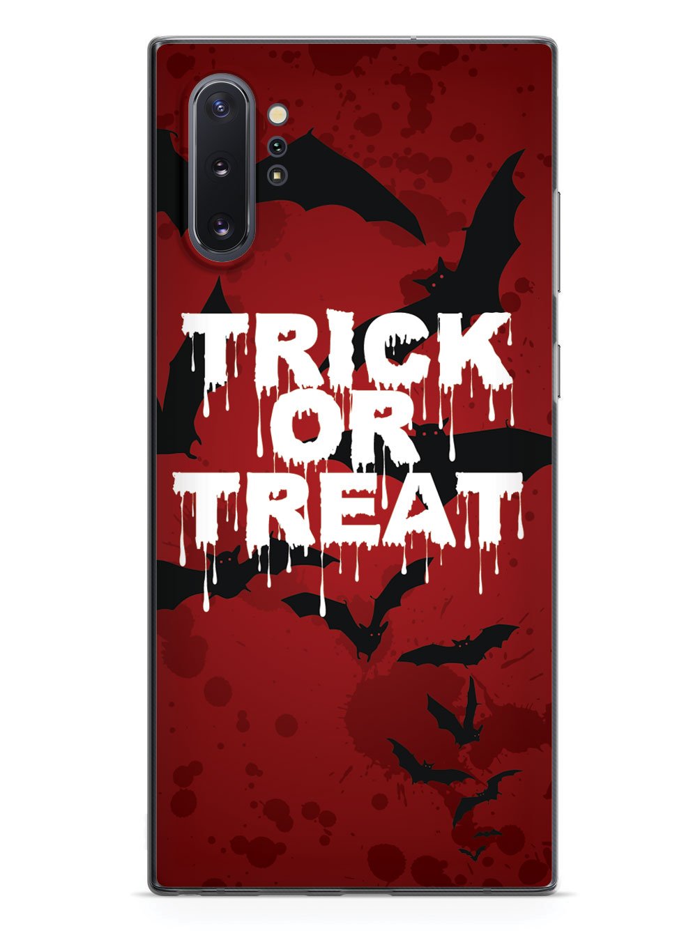 Trick or Treat - Bats in Red Background - Black Case