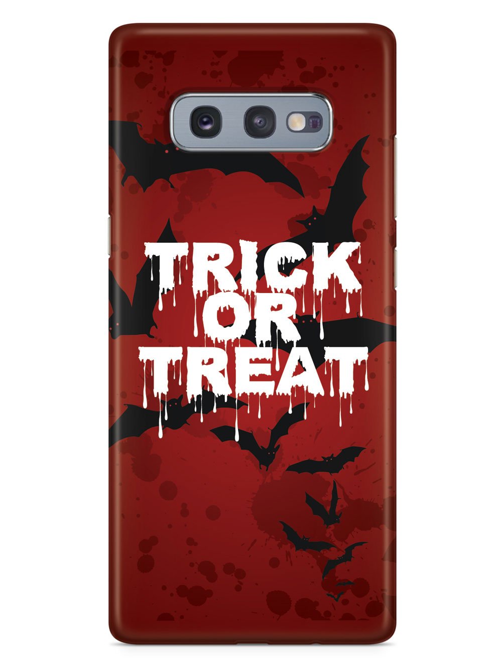 Trick or Treat - Bats in Red Background - Black Case