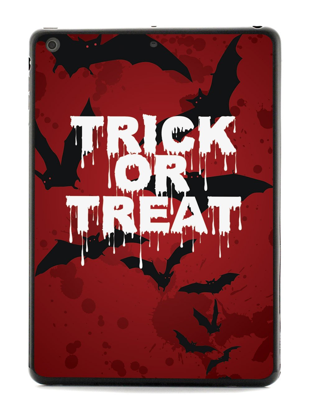 Trick or Treat - Bats in Red Background - Black Case
