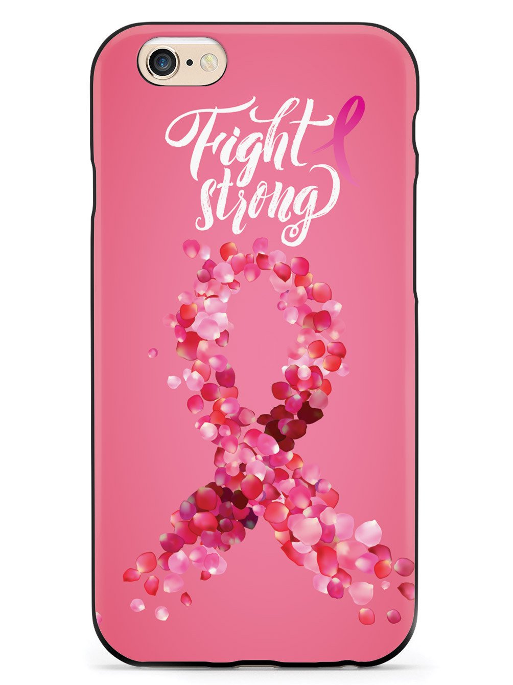 Fight Strong - Breast Cancer Awareness - Black Case