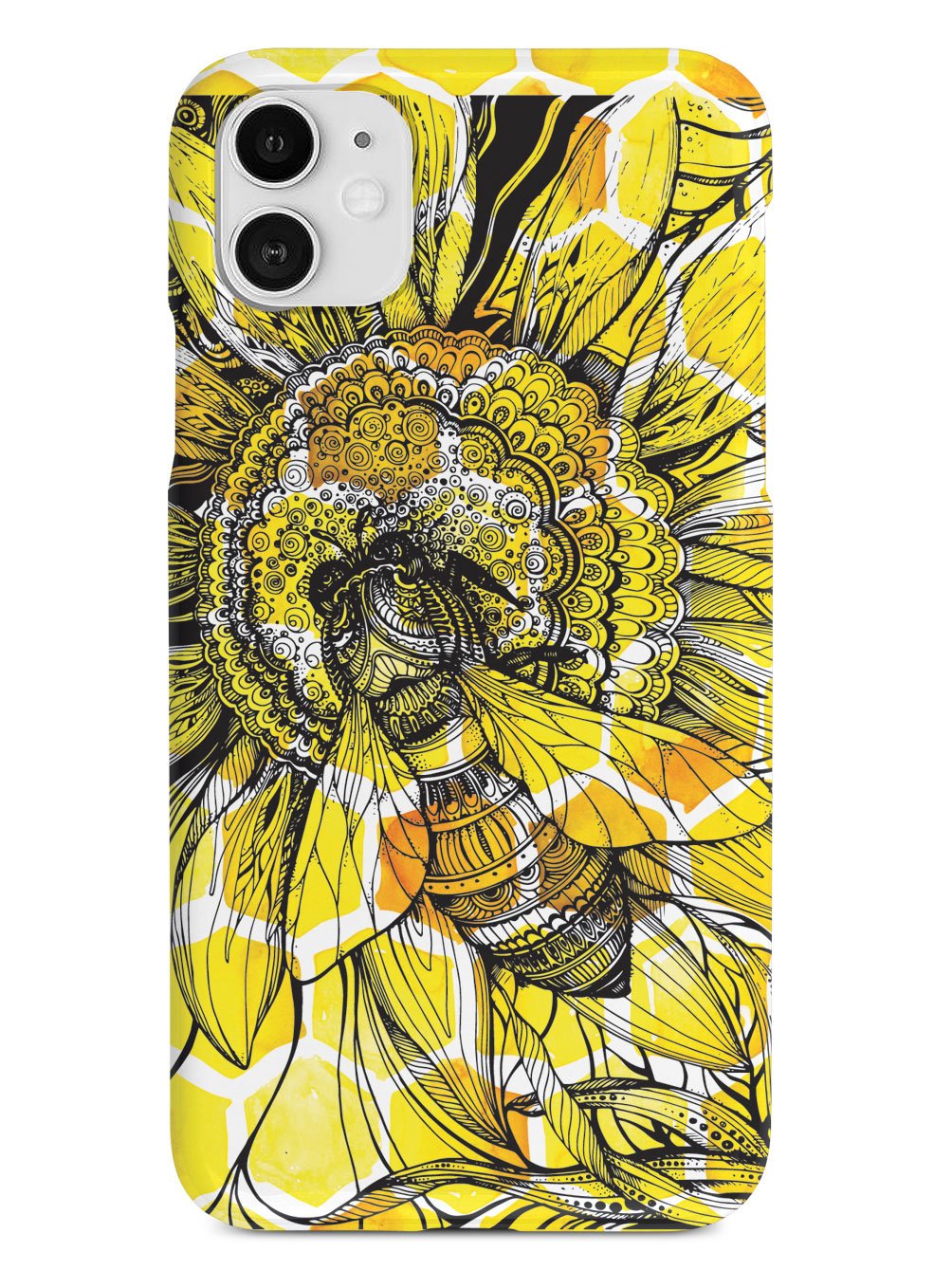 Sunflower Honey Bee - White Case