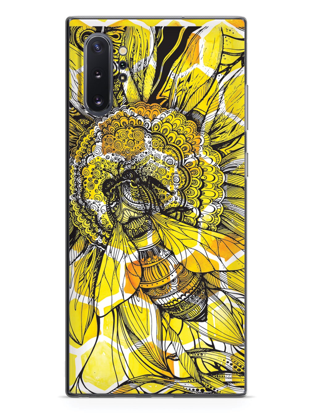 Sunflower Honey Bee - Black Case