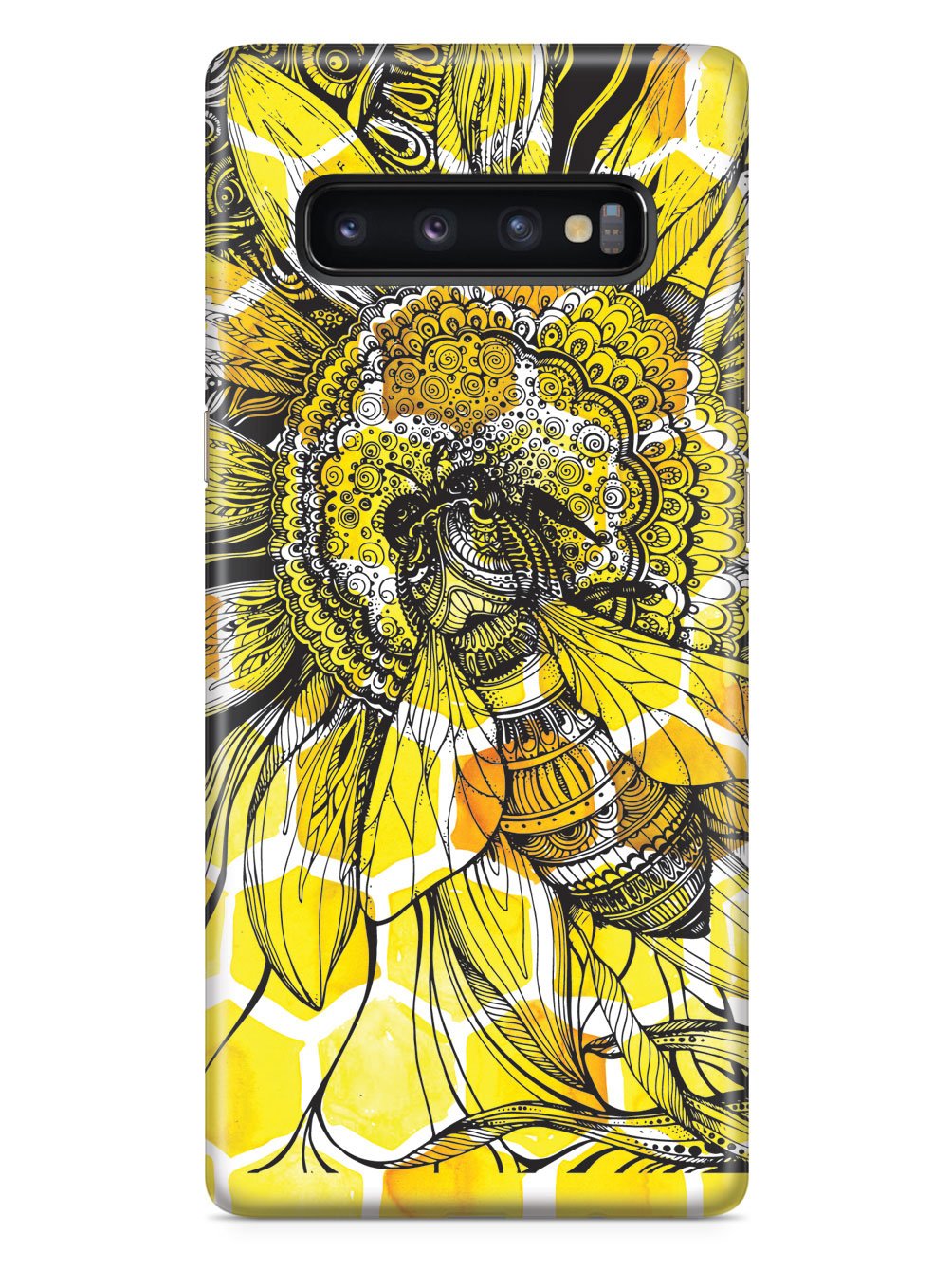 Sunflower Honey Bee - Black Case