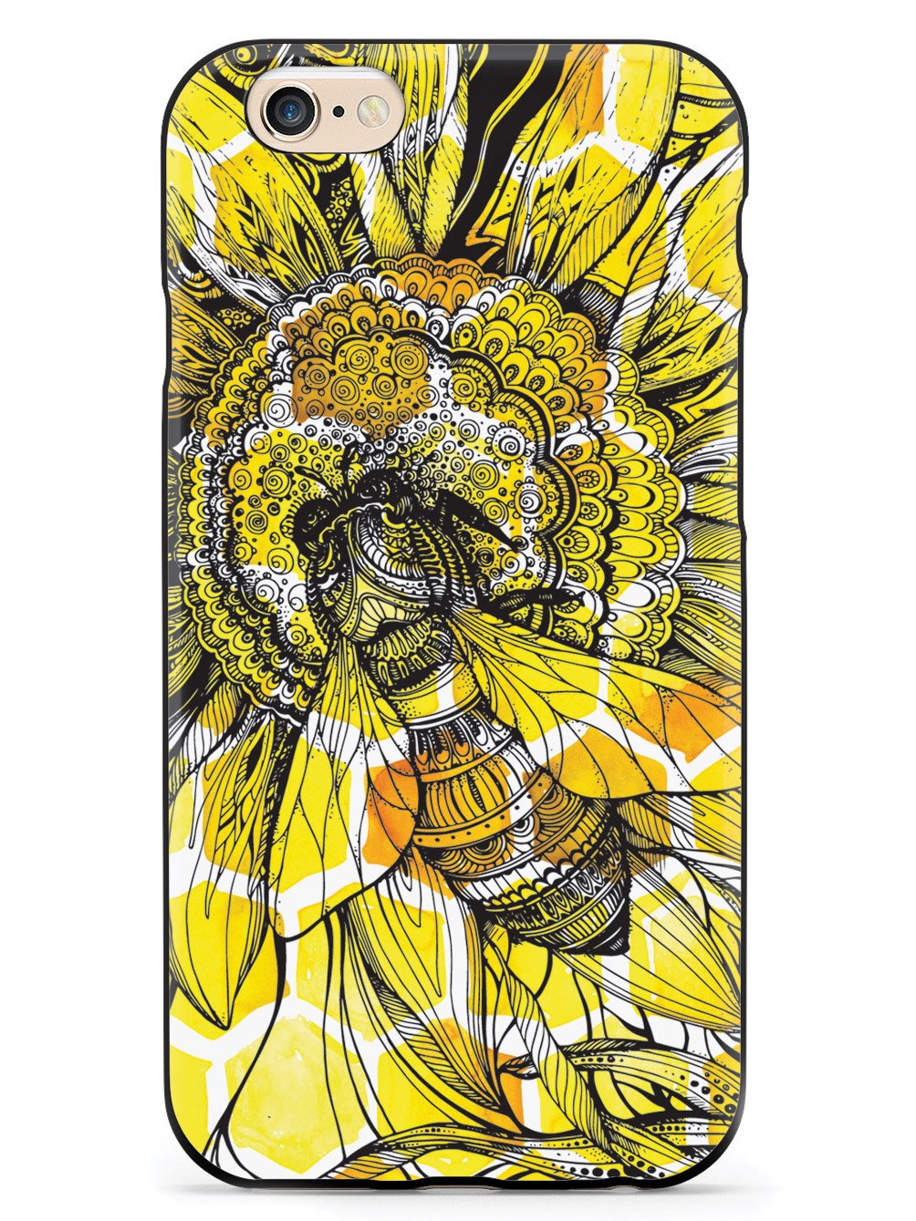 Sunflower Honey Bee - Black Case