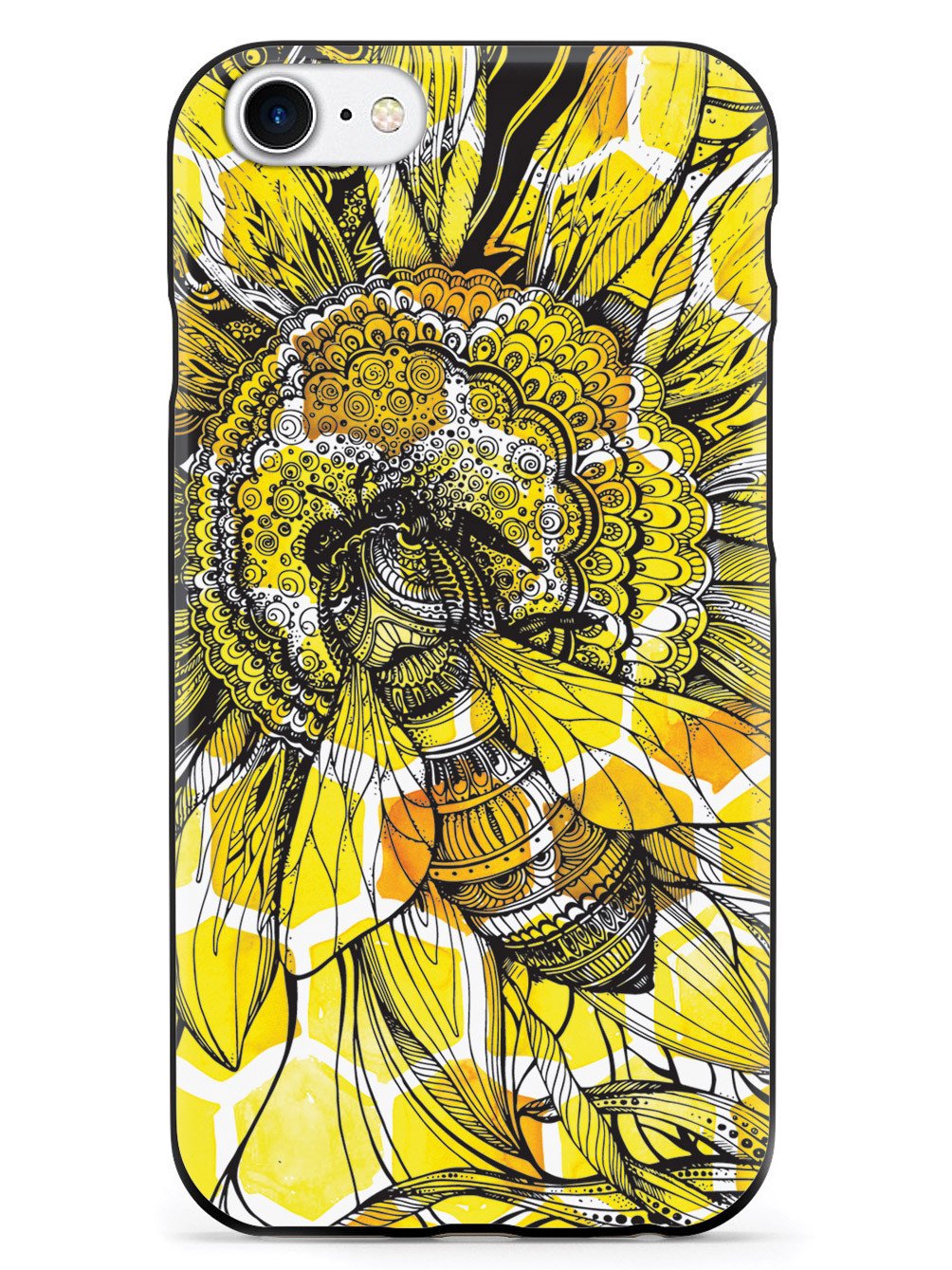 Sunflower Honey Bee - Black Case