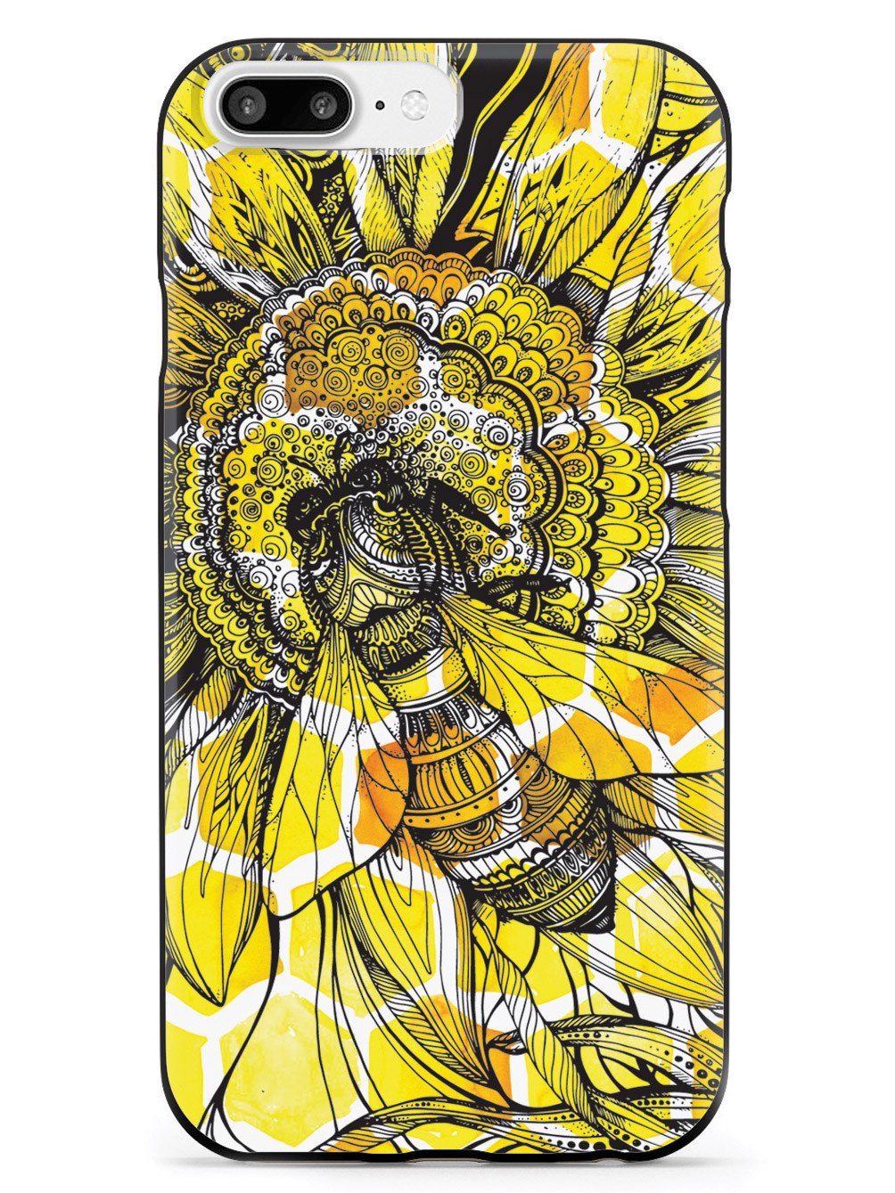 Sunflower Honey Bee - Black Case