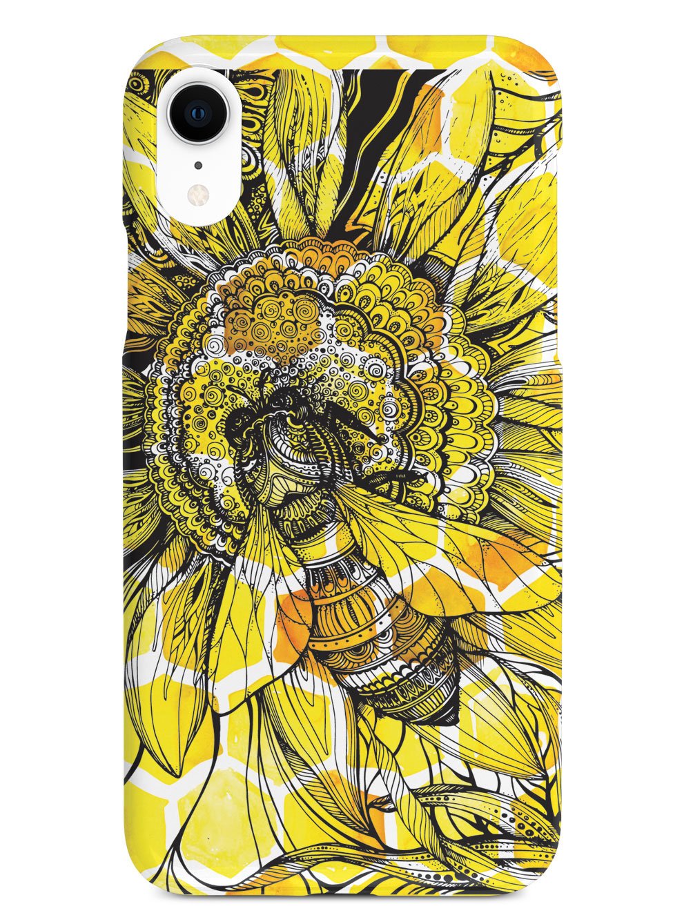 Sunflower Honey Bee - Black Case