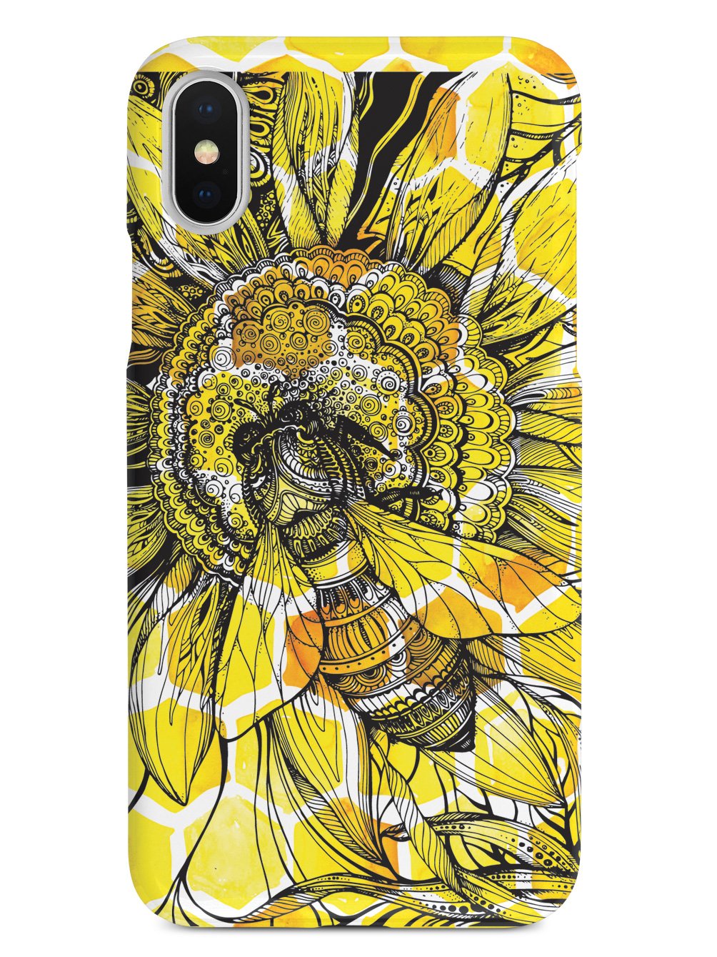 Sunflower Honey Bee - Black Case