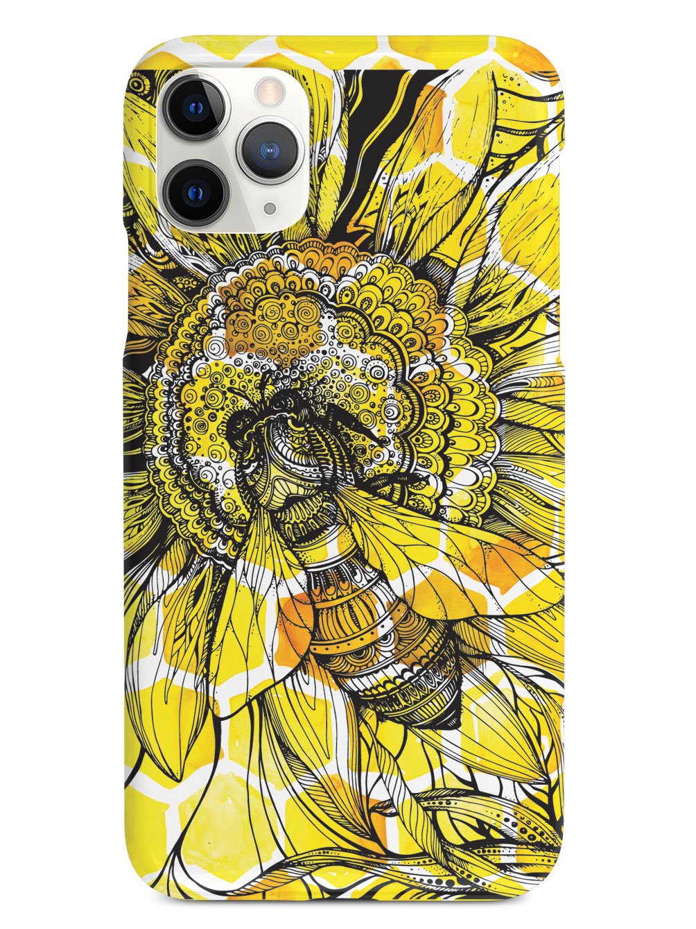 Sunflower Honey Bee - Black Case