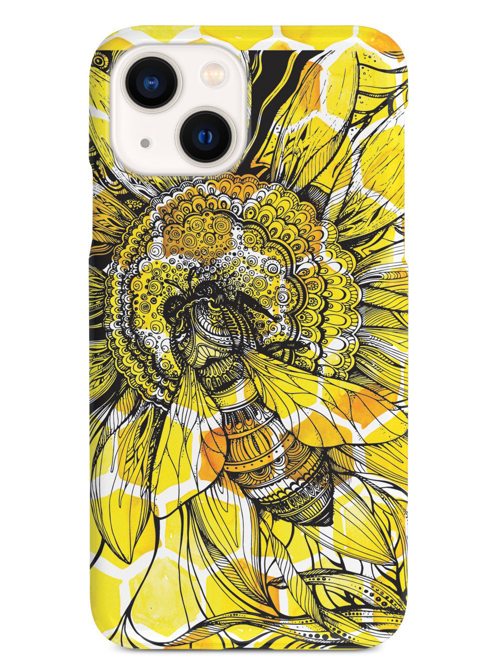 Sunflower Honey Bee - Black Case