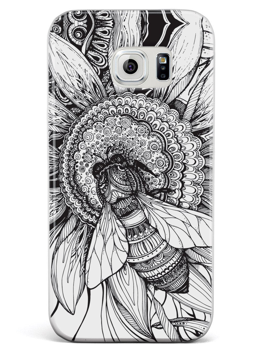 Sunflower & Bee - Sketch - White Case