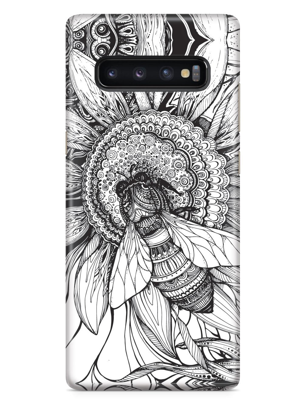 Sunflower & Bee - Sketch - White Case