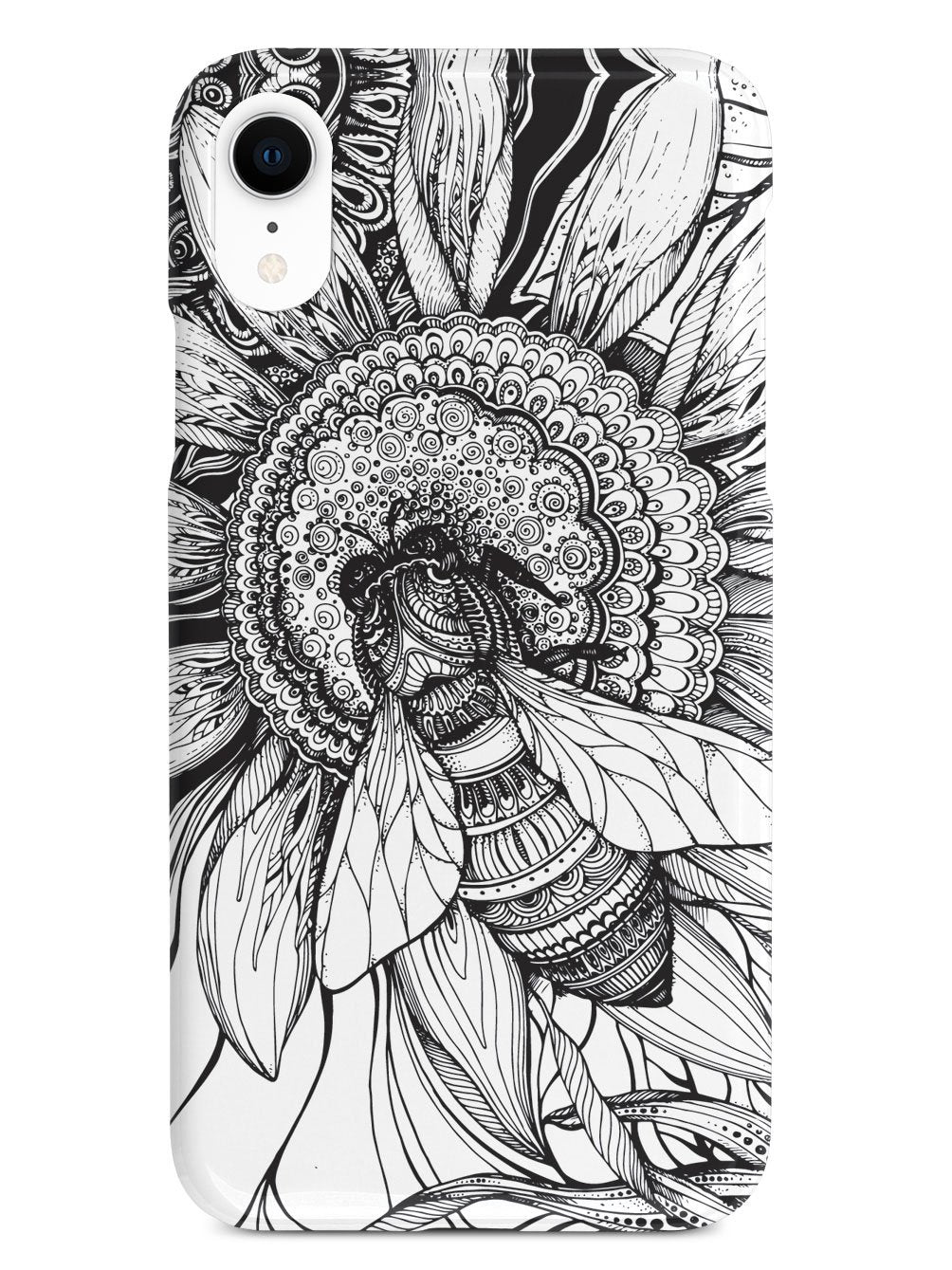 Sunflower & Bee - Sketch - White Case