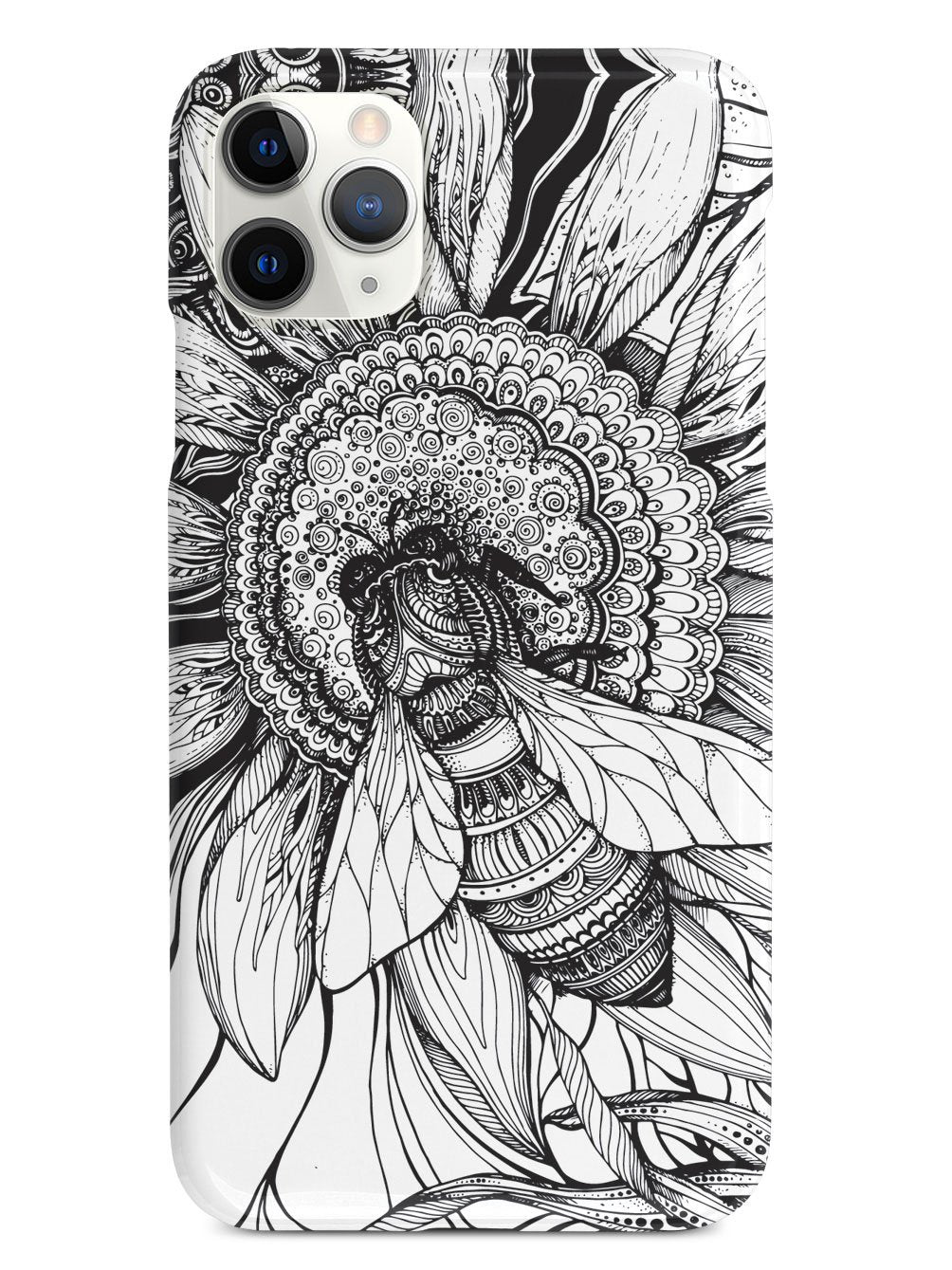 Sunflower & Bee - Sketch - White Case