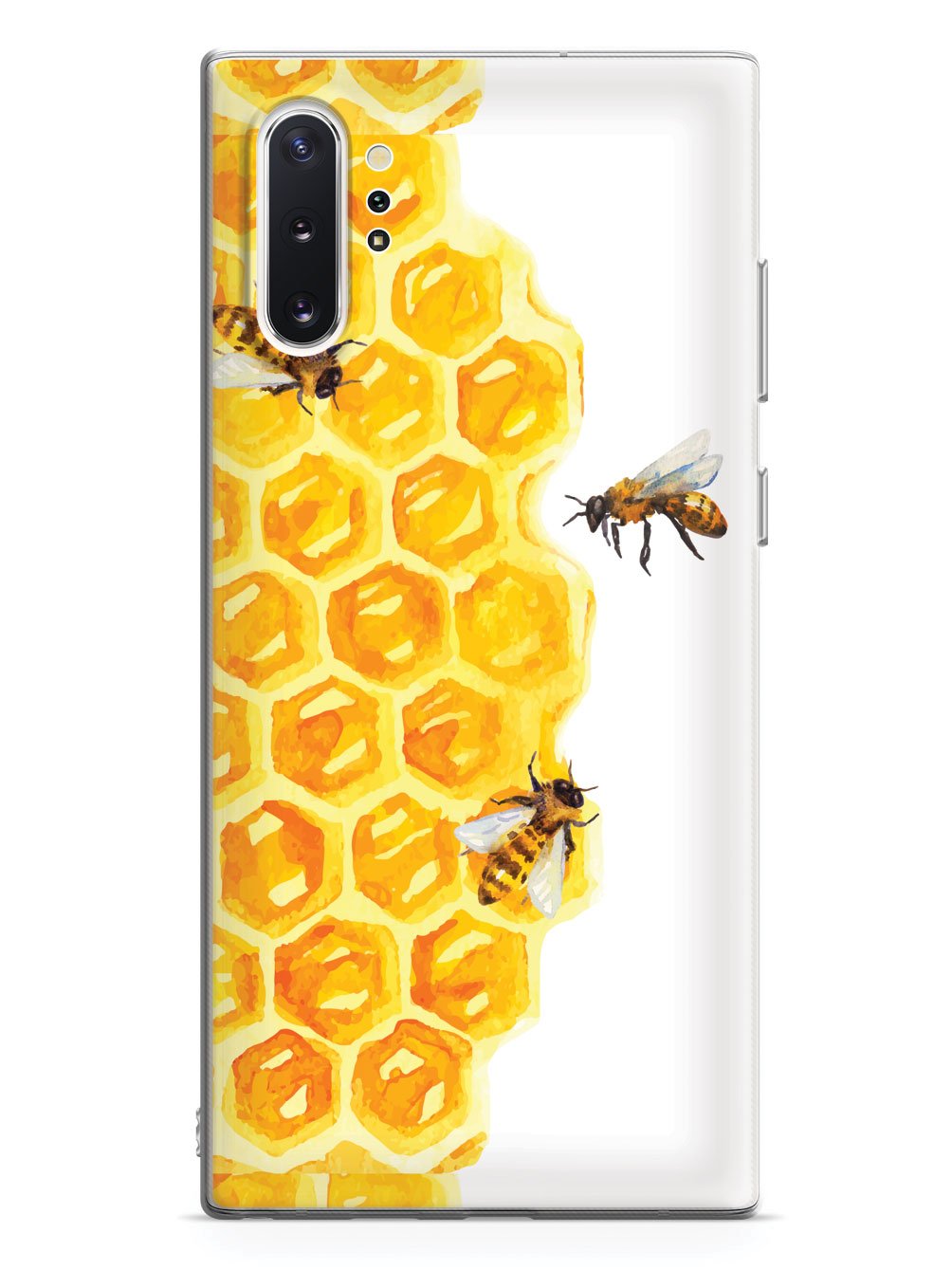 Watercolor Bees on Honeycomb - White Case