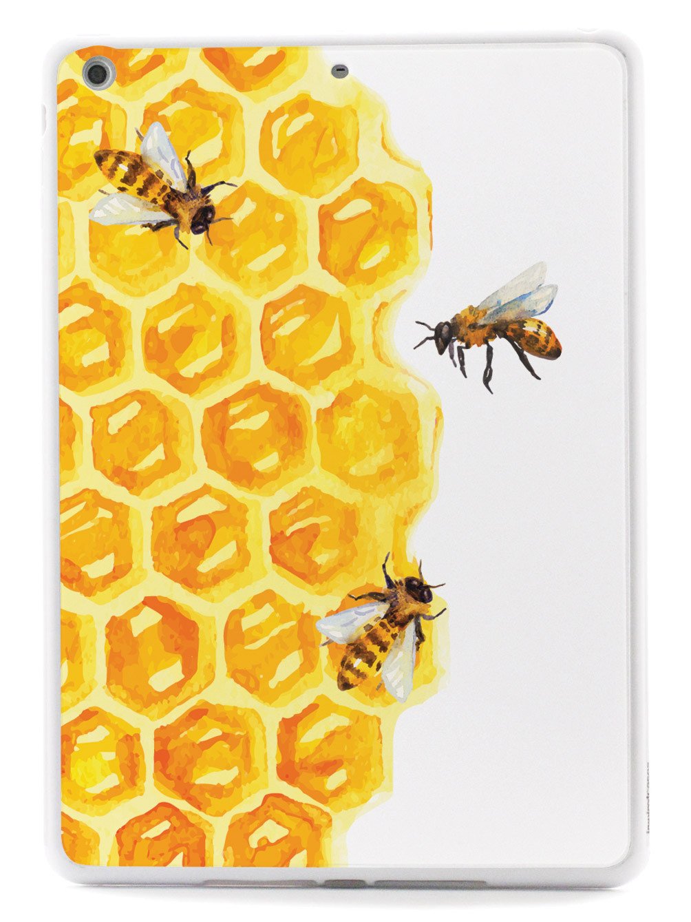 Watercolor Bees on Honeycomb - White Case