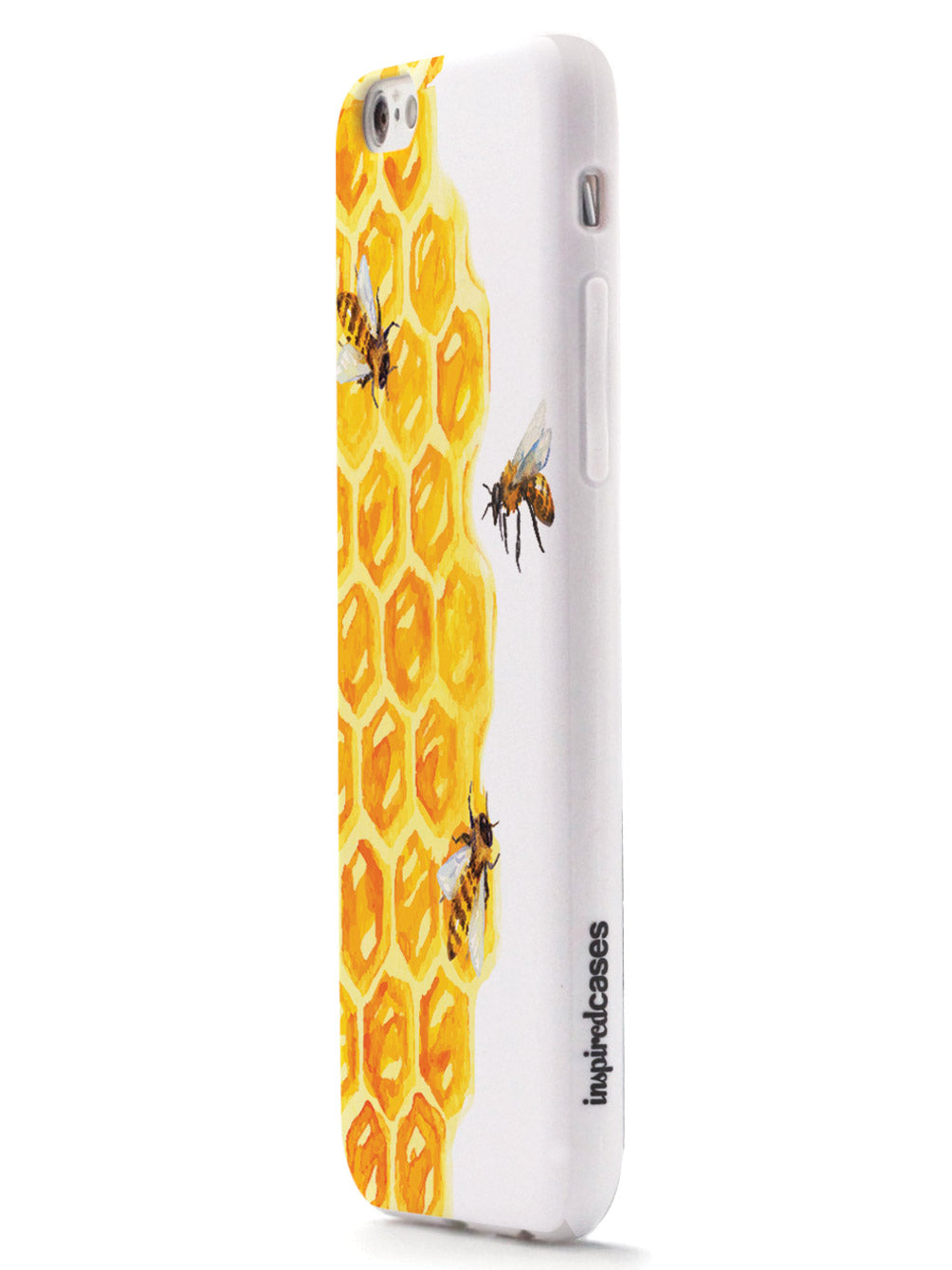 Watercolor Bees on Honeycomb - White Case