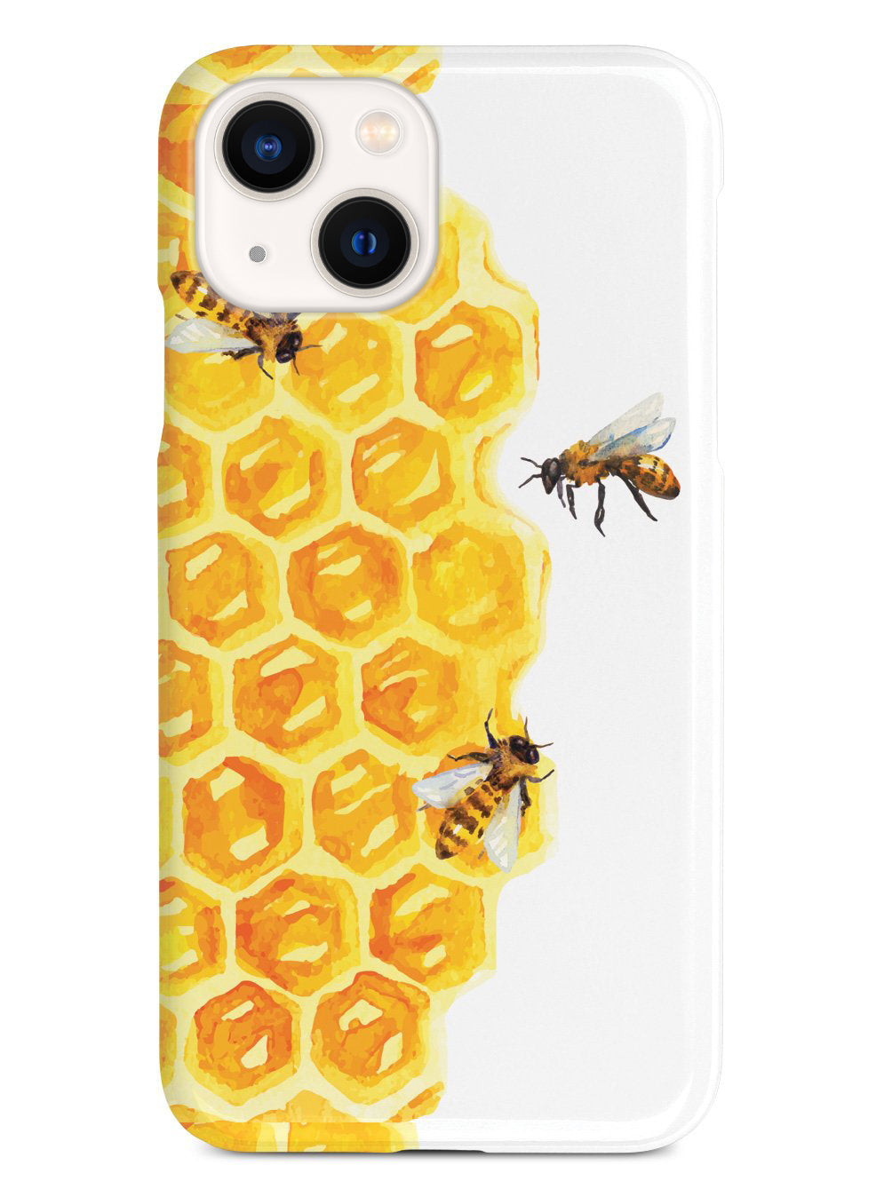 Watercolor Bees on Honeycomb - White Case