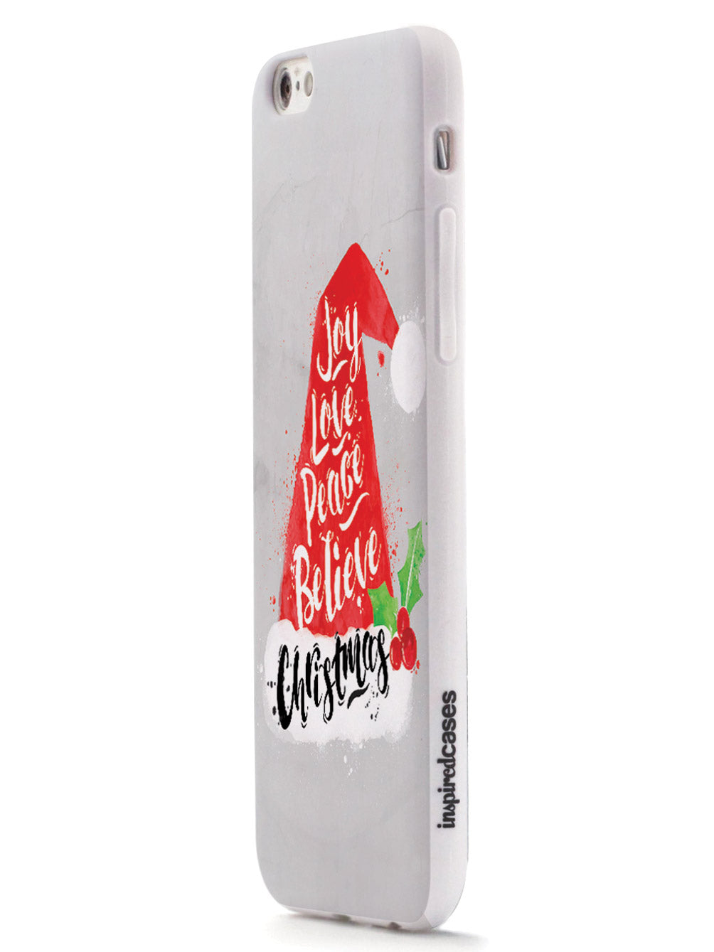Joy, Love, Peace, Believe - Christmas Hat - White Case