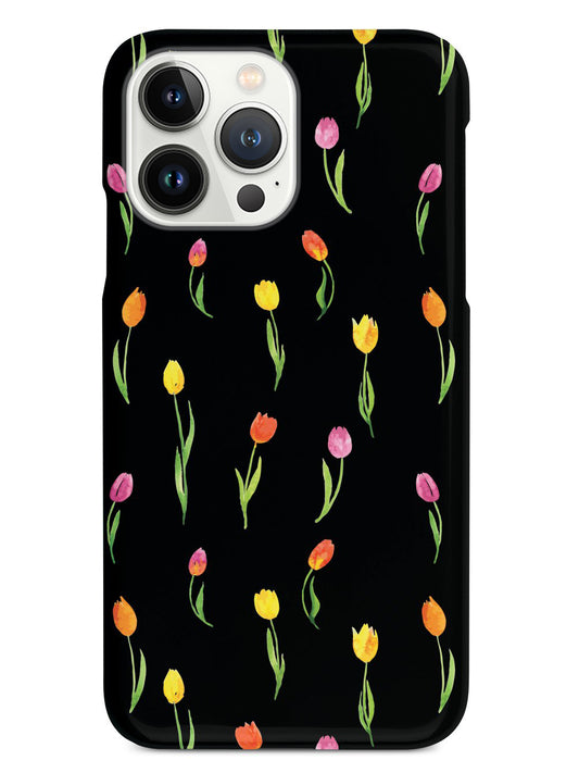 Tulips Pattern - Black Case