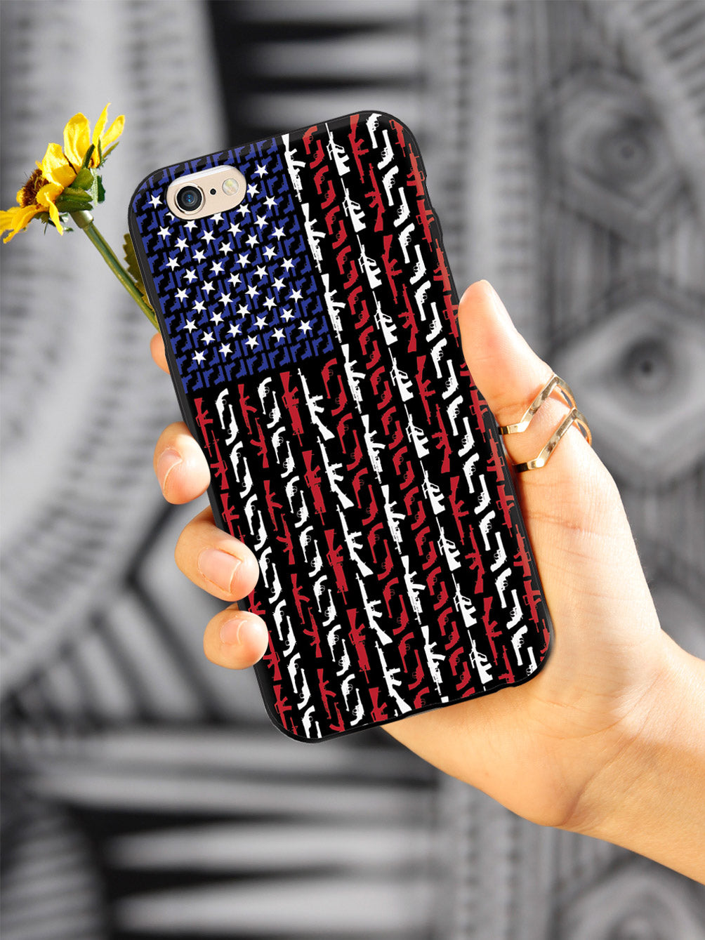 American Flag in Guns - Patriotic Colors Case