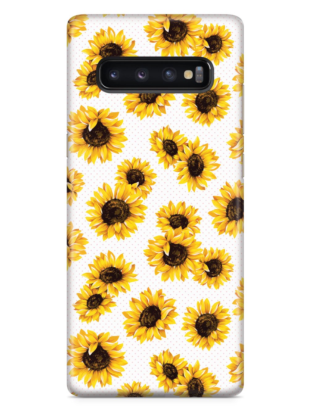 Sunflower Pattern - White Case