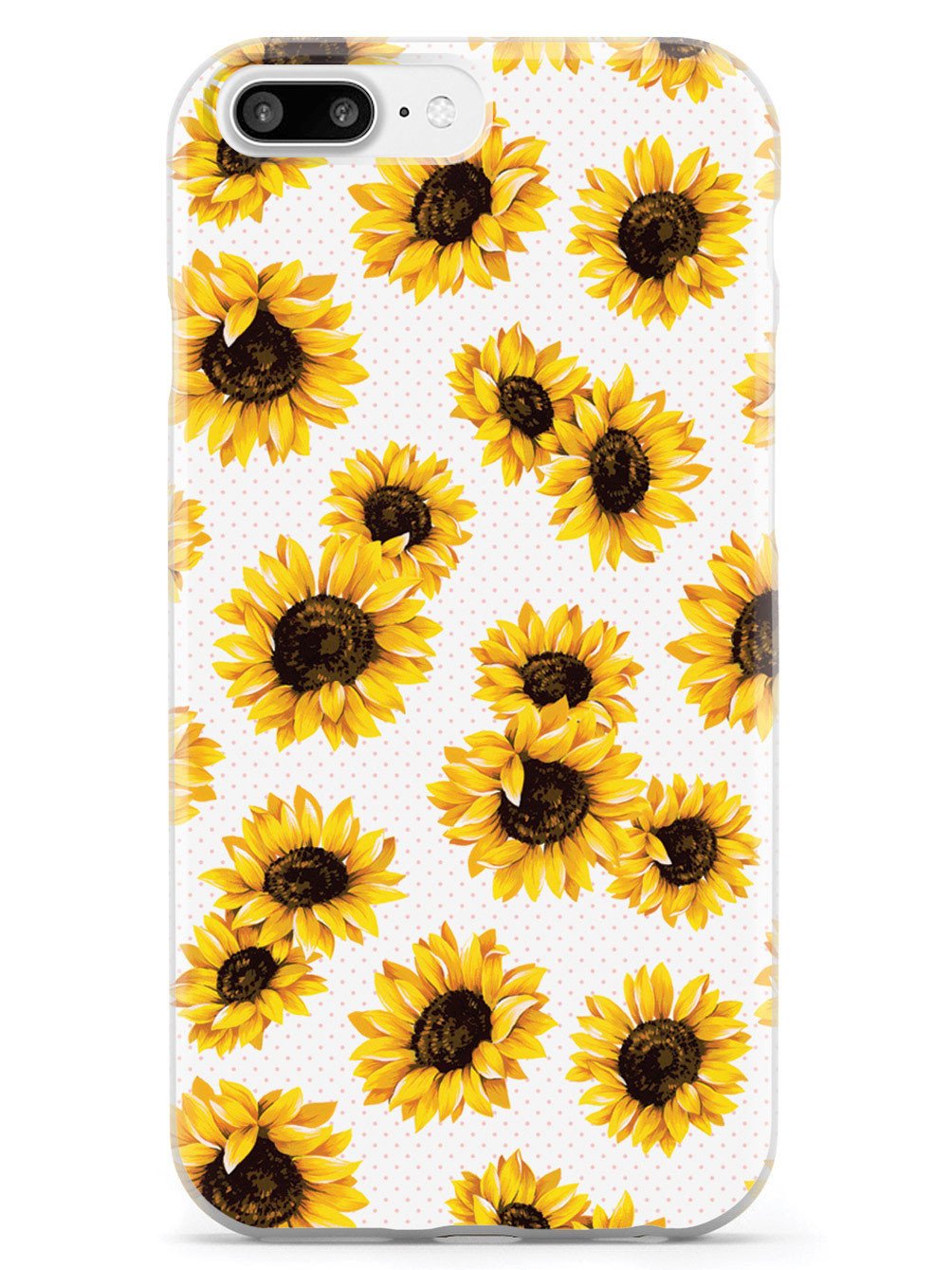 Sunflower Pattern - White Case