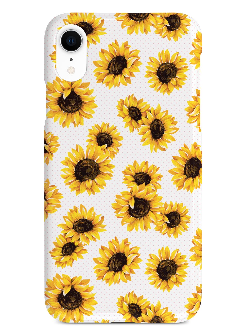 Sunflower Pattern - White Case