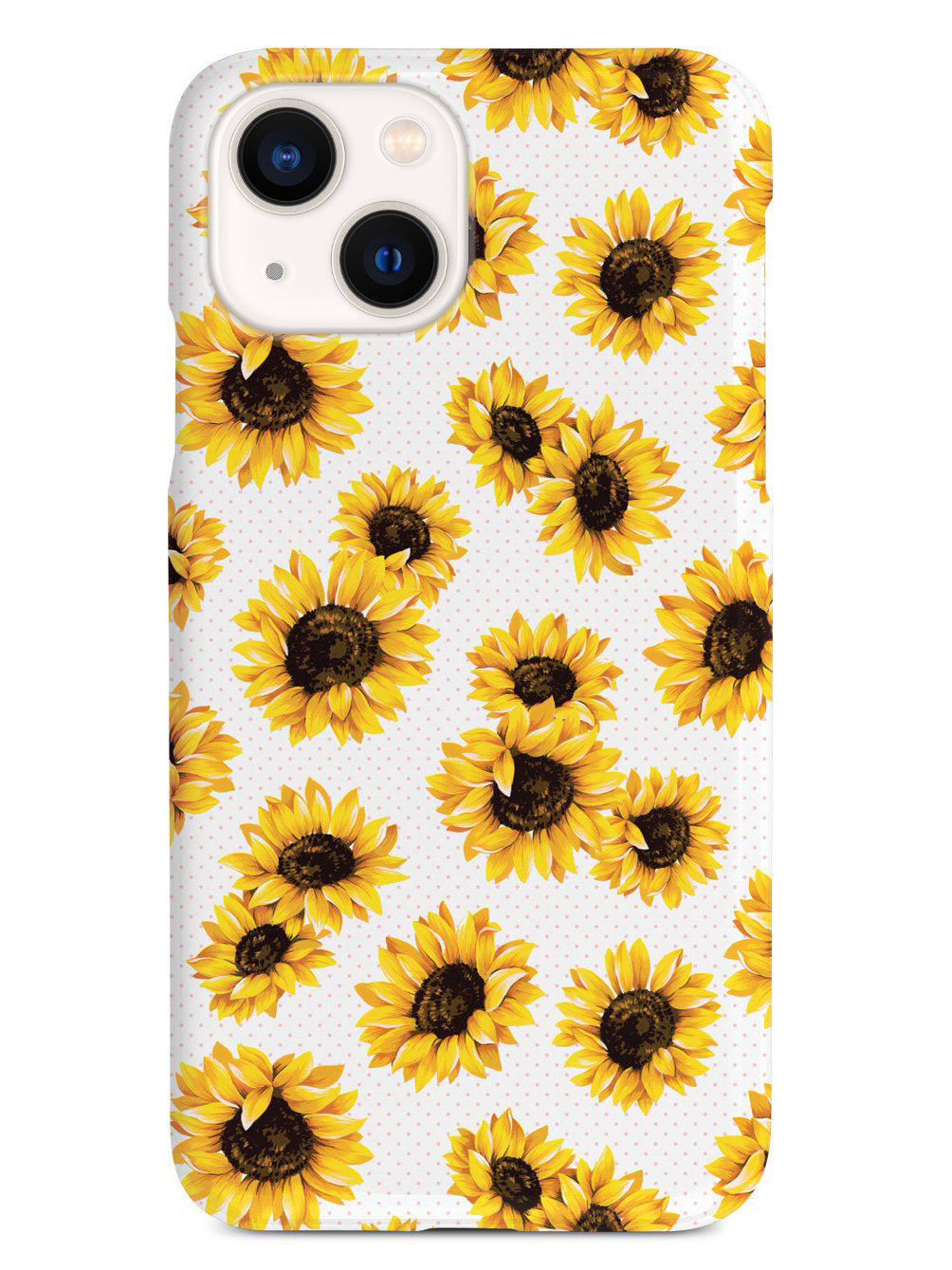 Sunflower Pattern - White Case