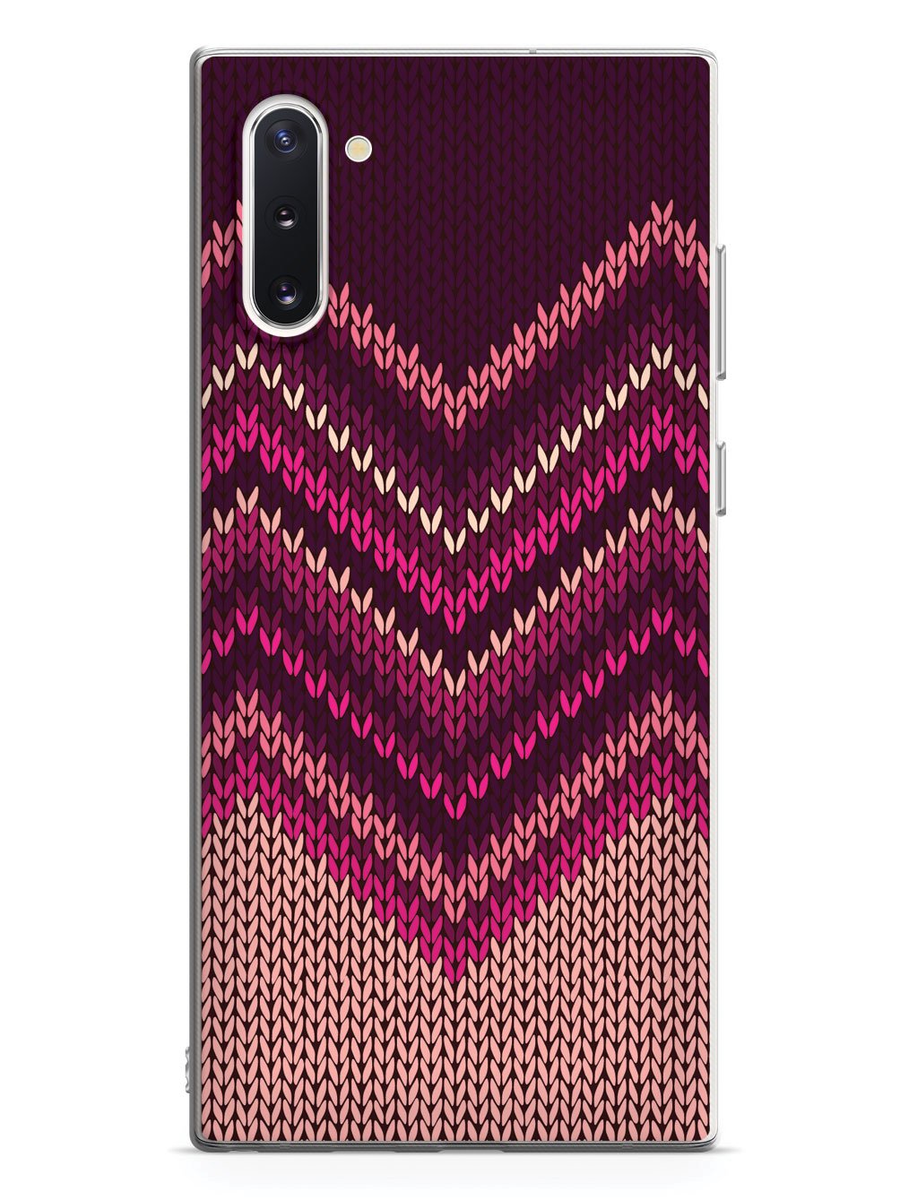 Pink and Purple Sweater Texture - White Case