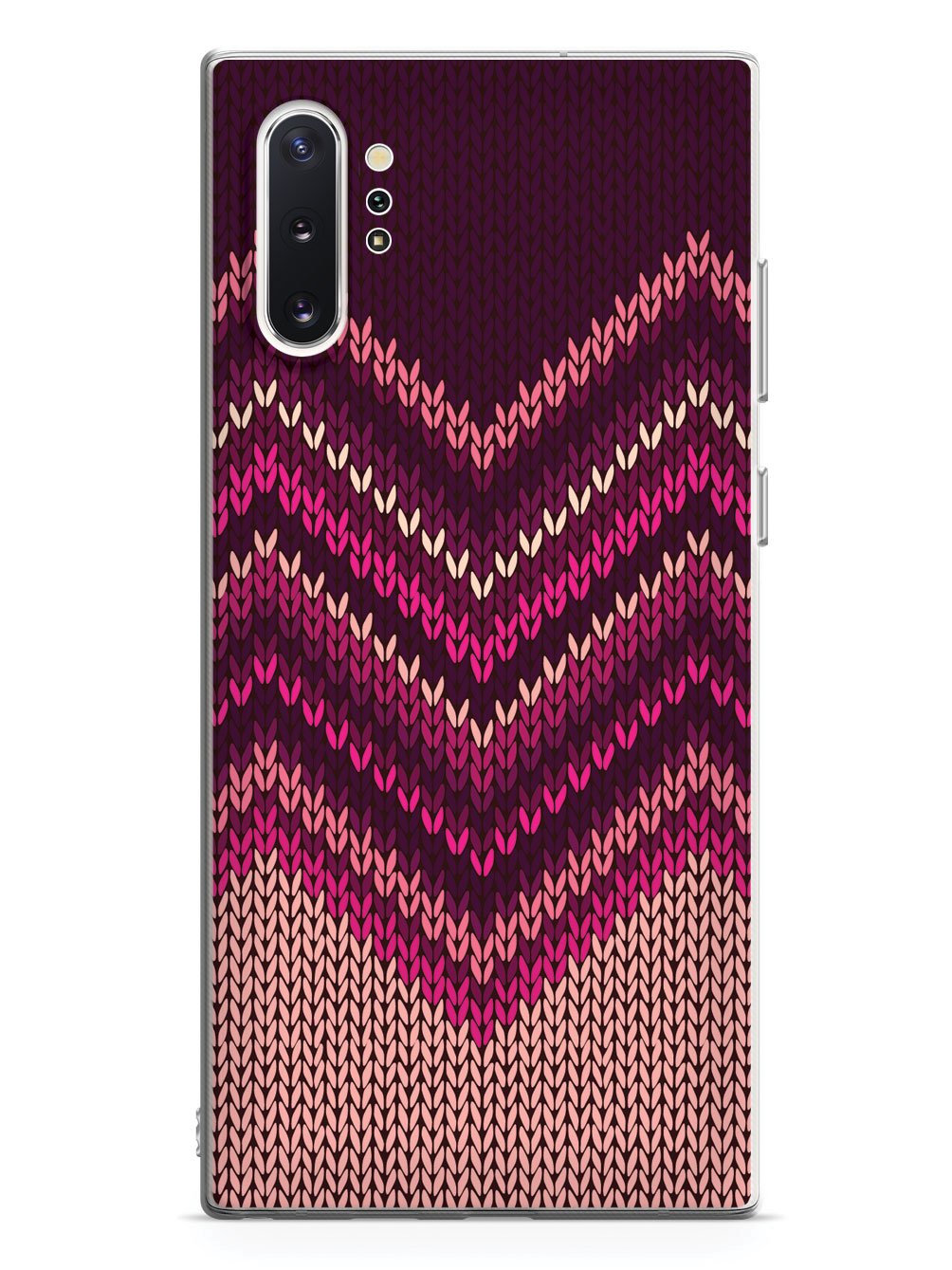Pink and Purple Sweater Texture - White Case