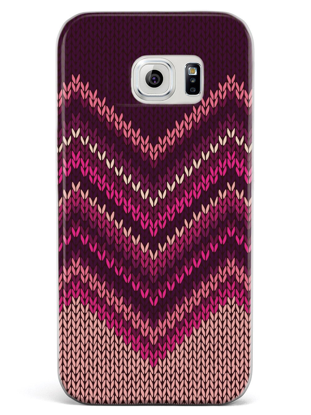Pink and Purple Sweater Texture - White Case
