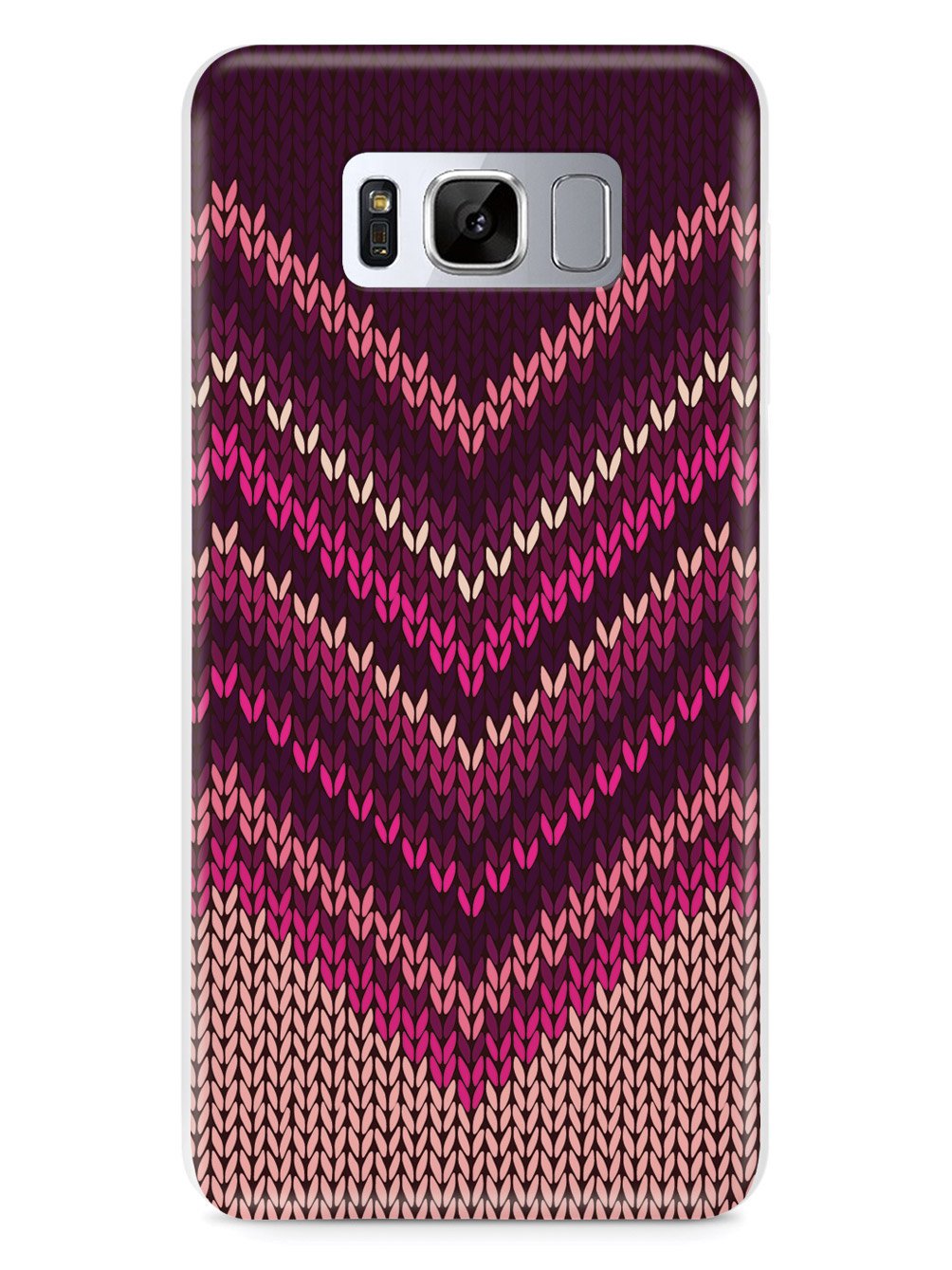Pink and Purple Sweater Texture - White Case