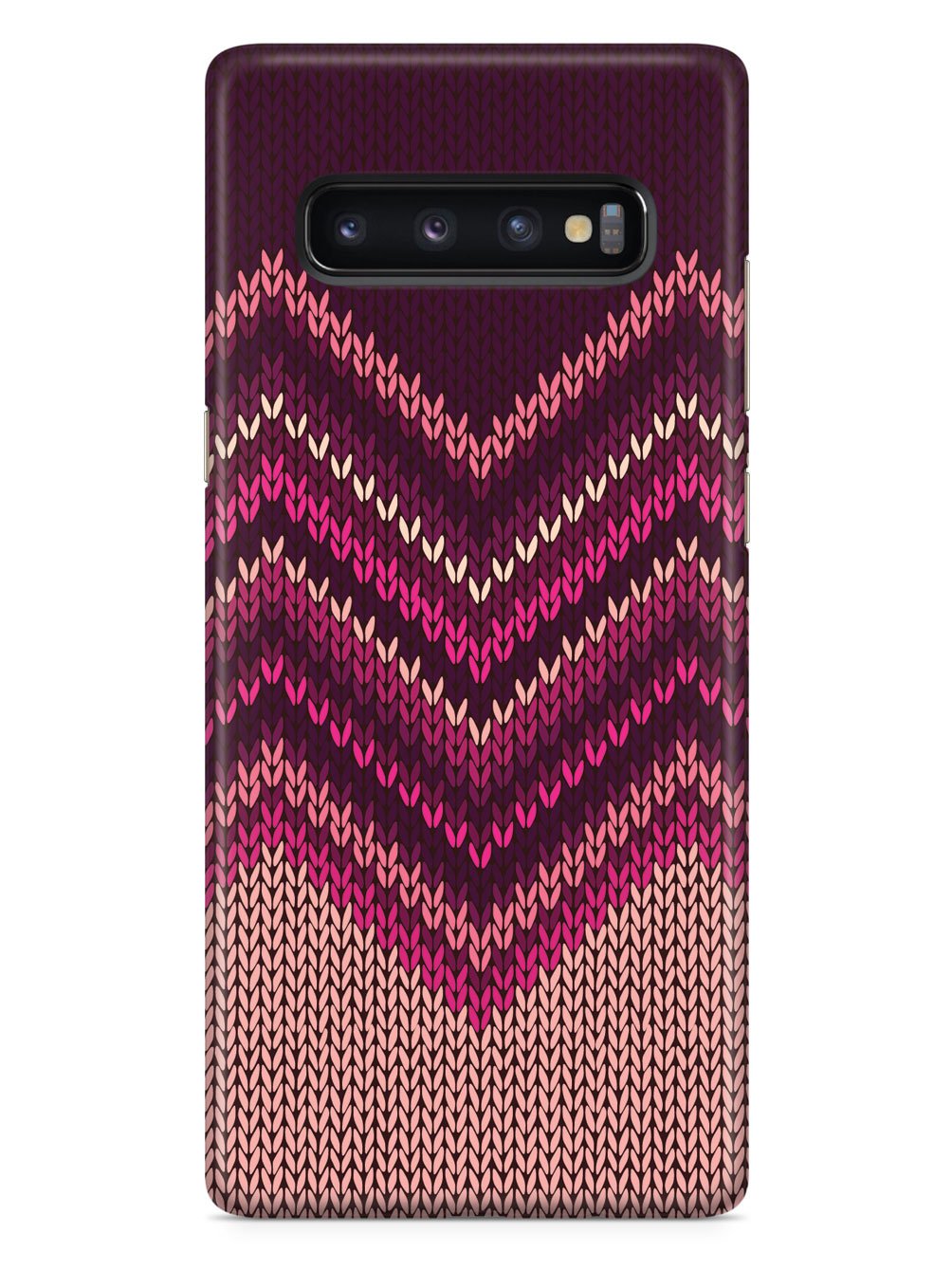 Pink and Purple Sweater Texture - White Case