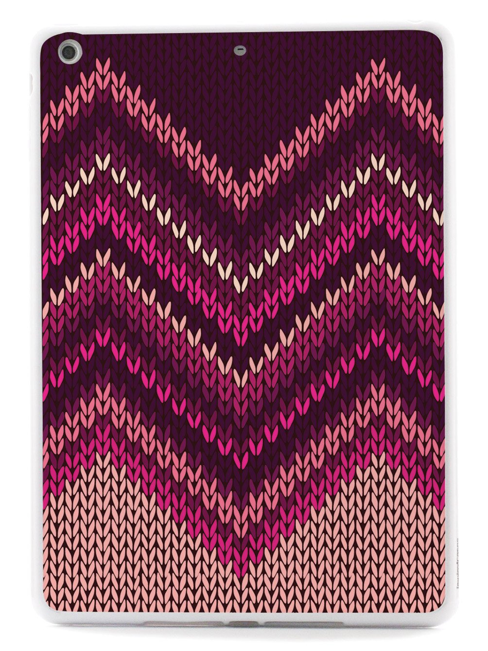 Pink and Purple Sweater Texture - White Case